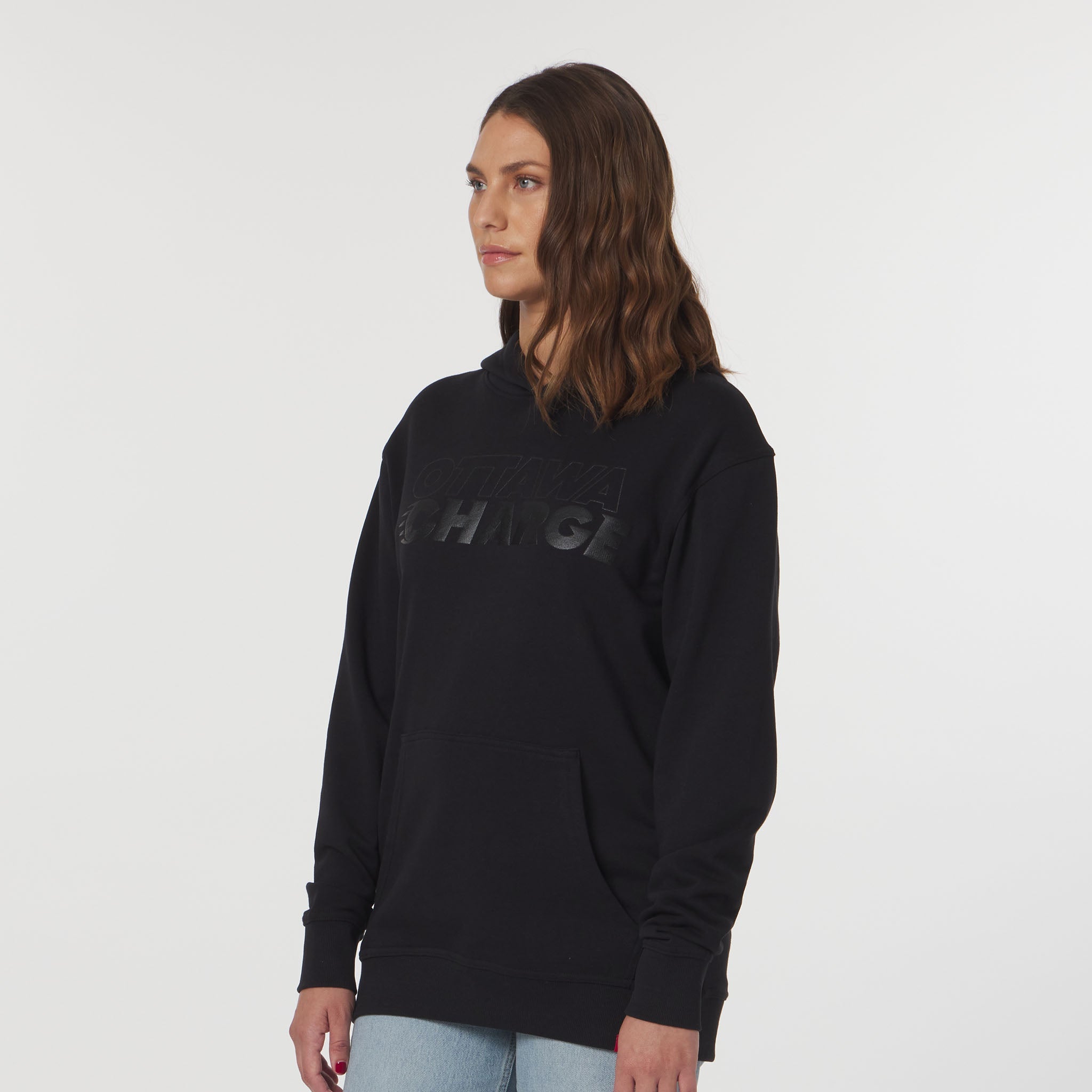 Adult Ottawa Charge Sportiqe Puff Ink Logo Drake Hoodie - Hoodie in Black