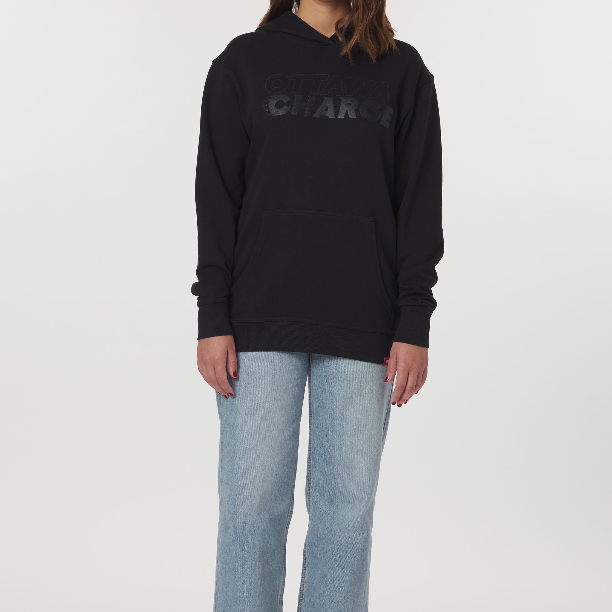 Adult Ottawa Charge Sportiqe Puff Ink Logo Drake Hoodie - Hoodie in Black