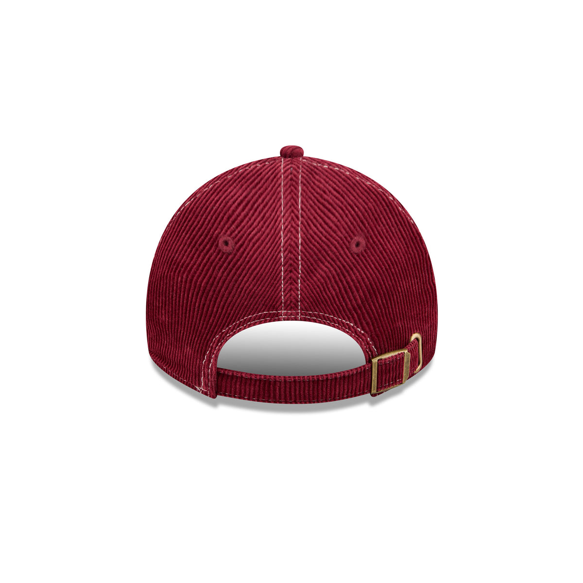Maroon Corduroy Embroidered Montreal Victoire Logo Hat Back Tuck Strap with Buckle