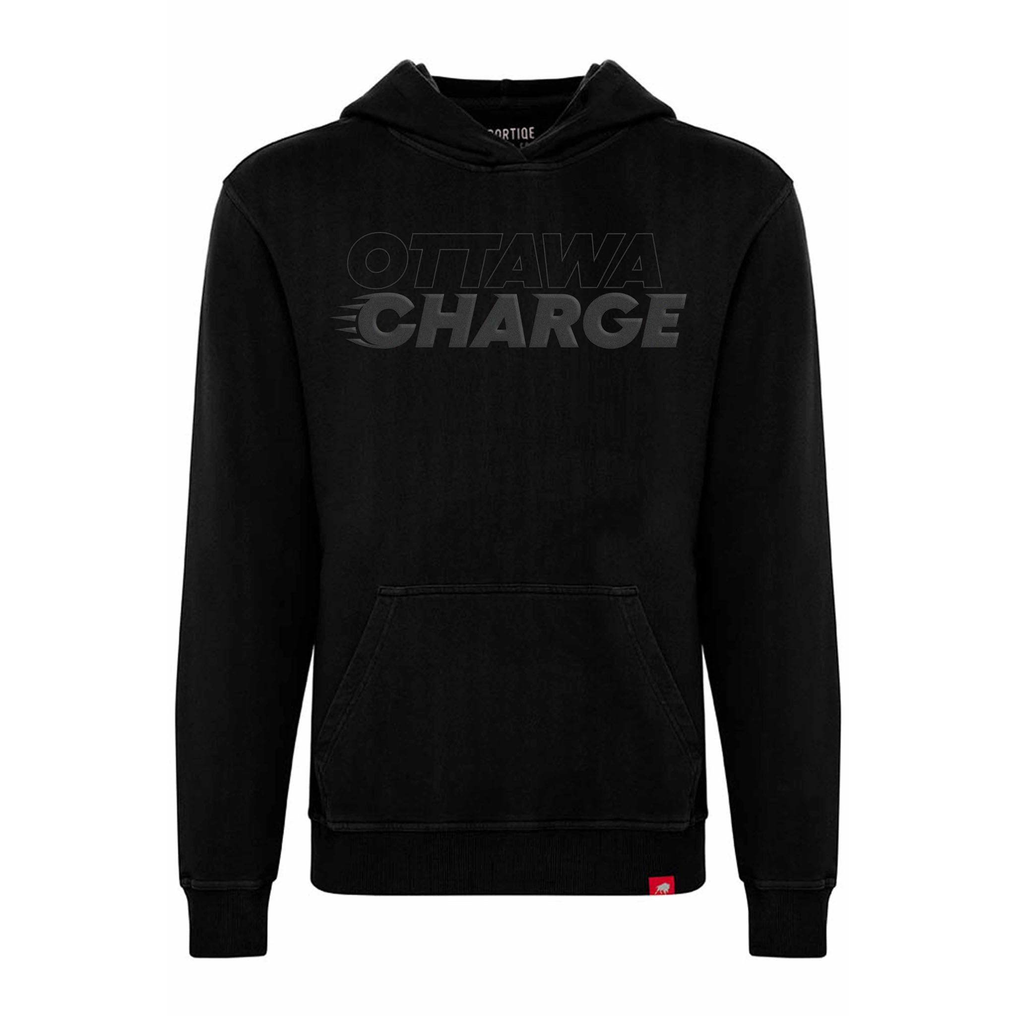 Adult Ottawa Charge Sportiqe Puff Ink Logo Drake Hoodie - Hoodie in Black