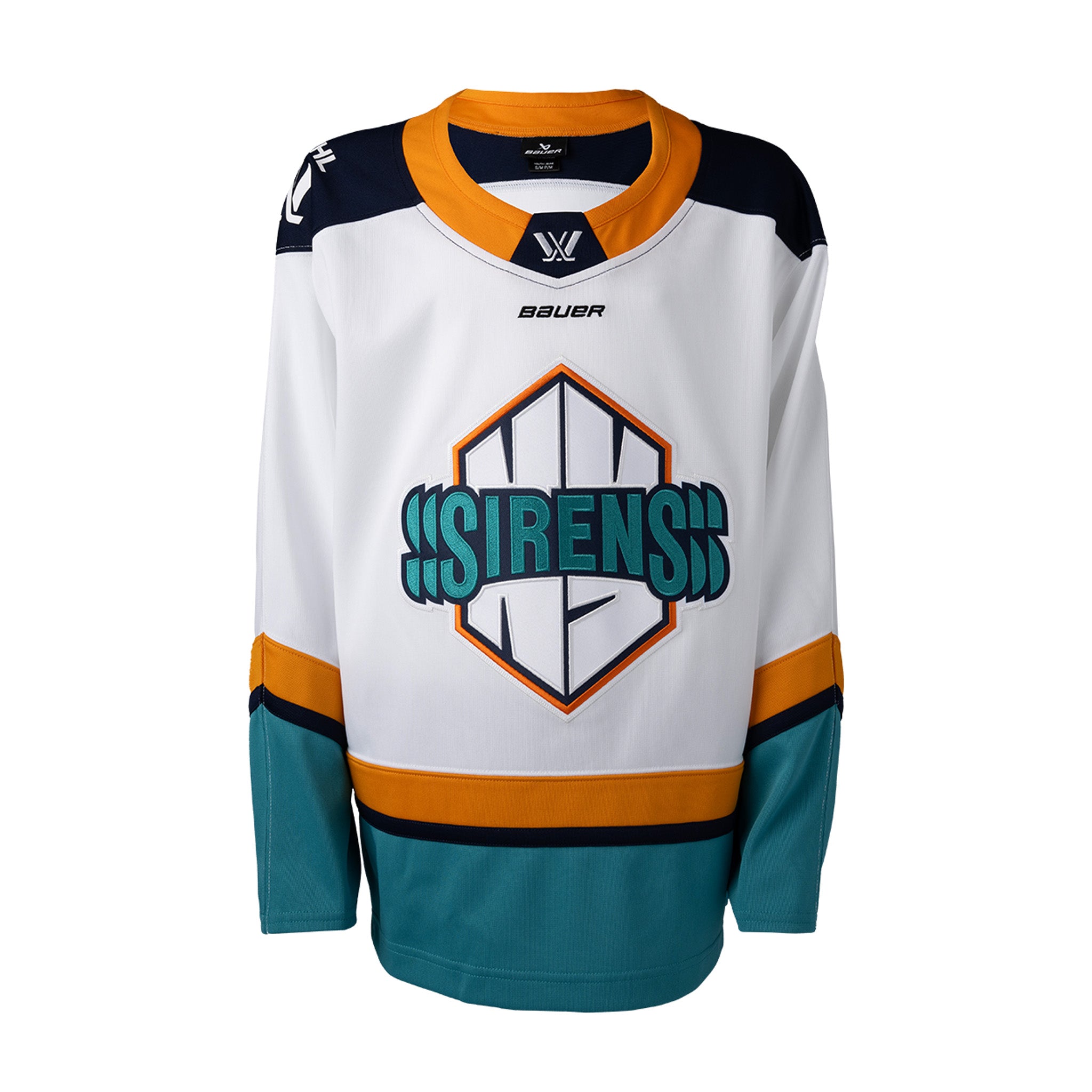 Youth New York Sirens Bauer Replica Away Jersey - Jersey in White