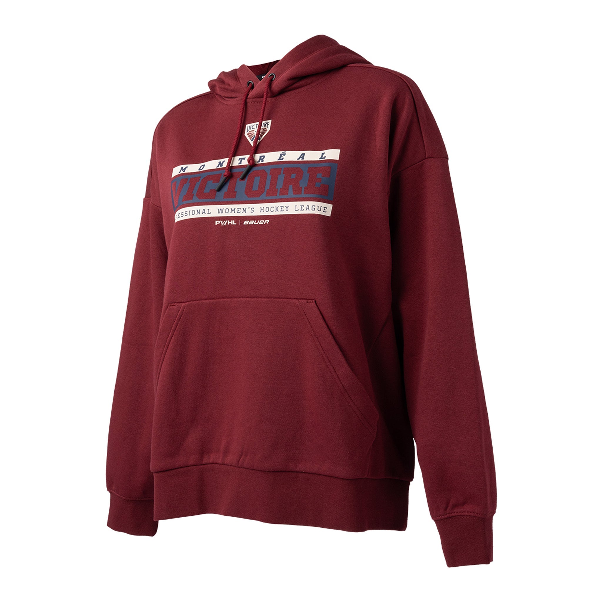 Women's Montreal Victoire Bauer Pullover Hoodie - Hoodie in Maroon