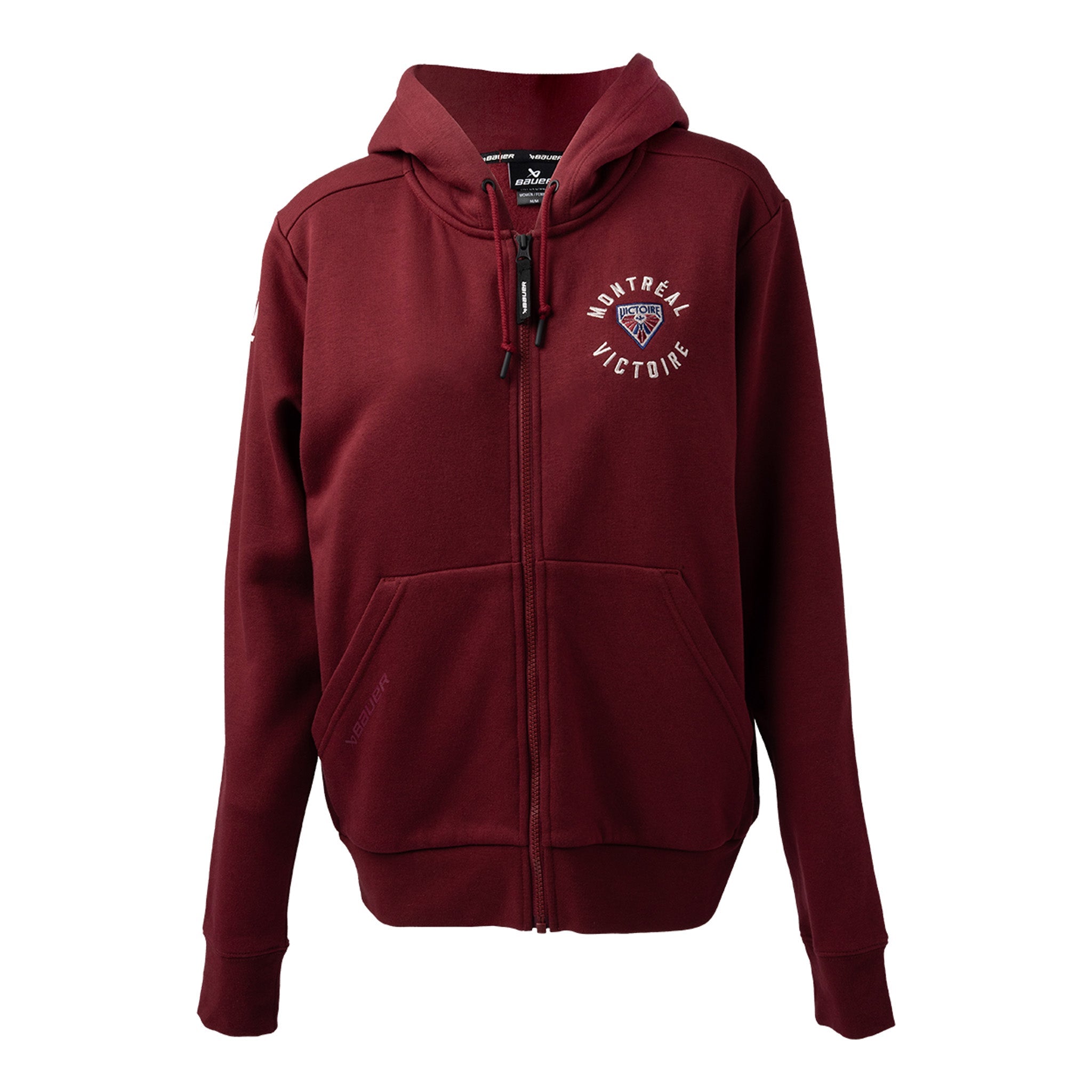 Women's Montreal Victoire Bauer FZ Ultimate II Hoodie - Hoodie in Maroon