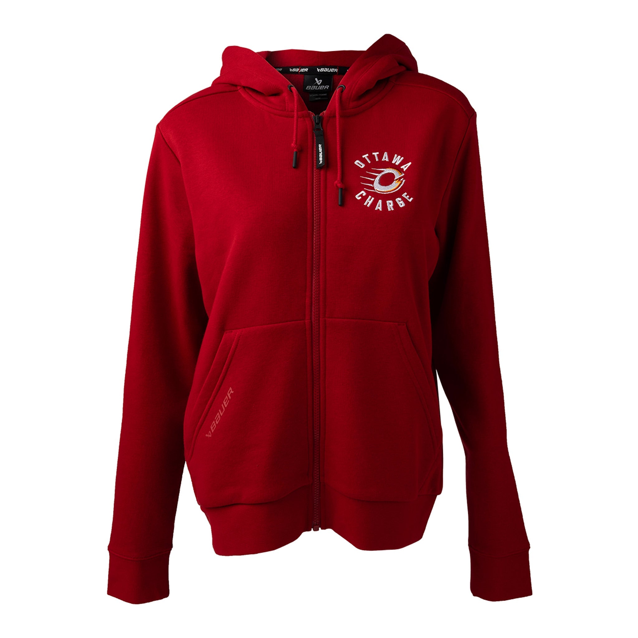 Women's Ottawa Charge Bauer FZ Ultimate II Hoodie - Hoodie in Red