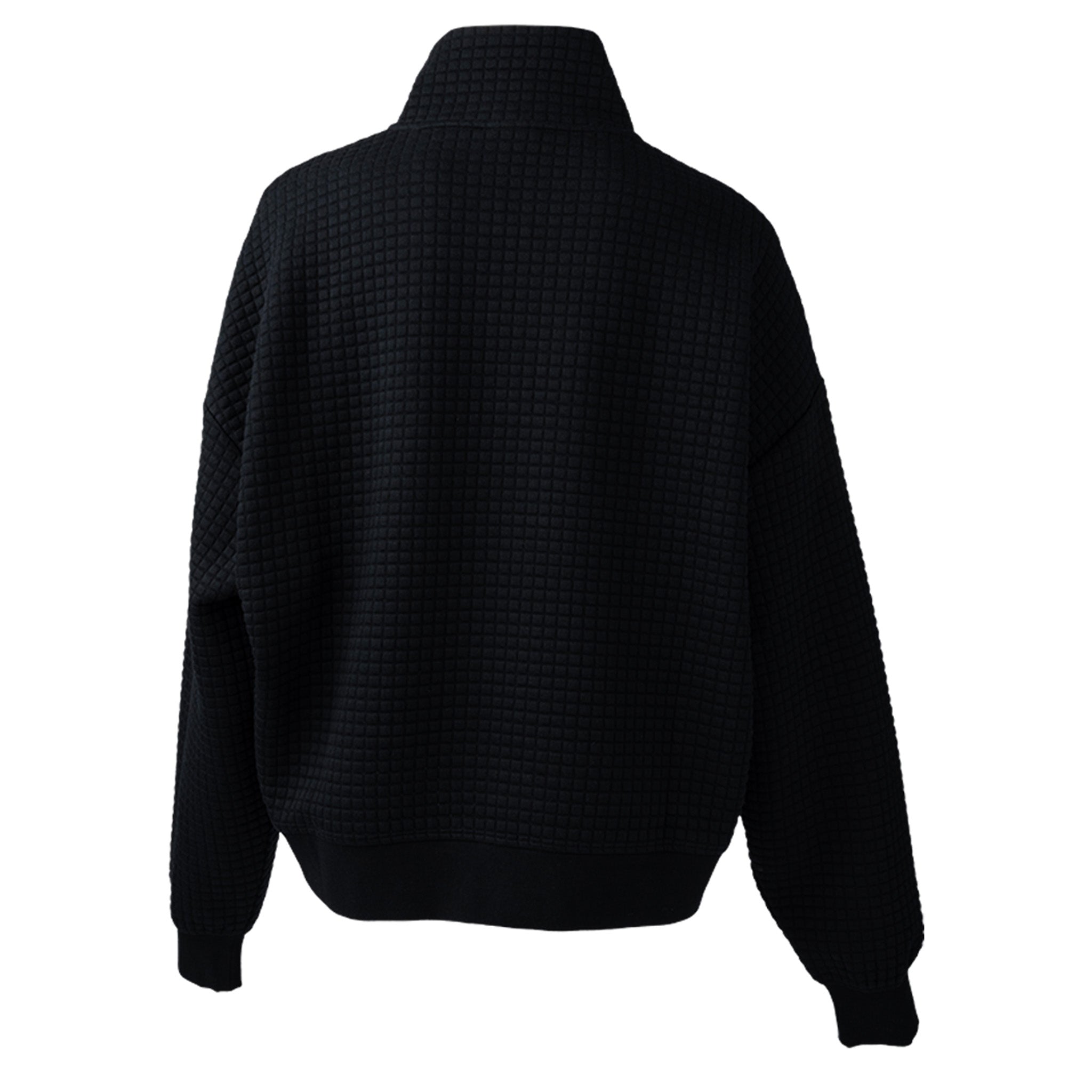 Women's Montreal Victoire Bauer Quilted Half Zip Sweater - Sweater in Black