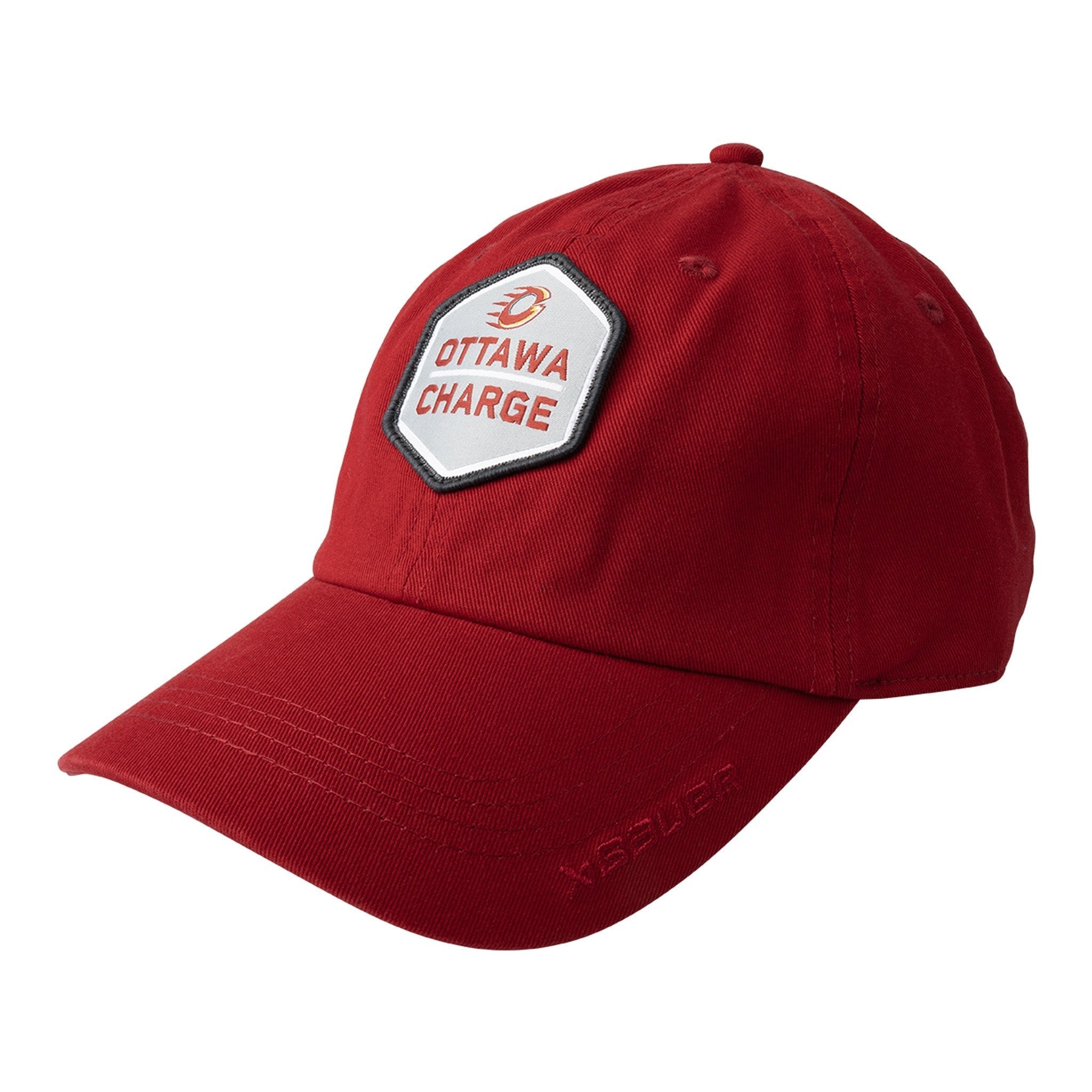 Adult Ottawa Charge Bauer Twill Adjustable Hat - Hat in Red