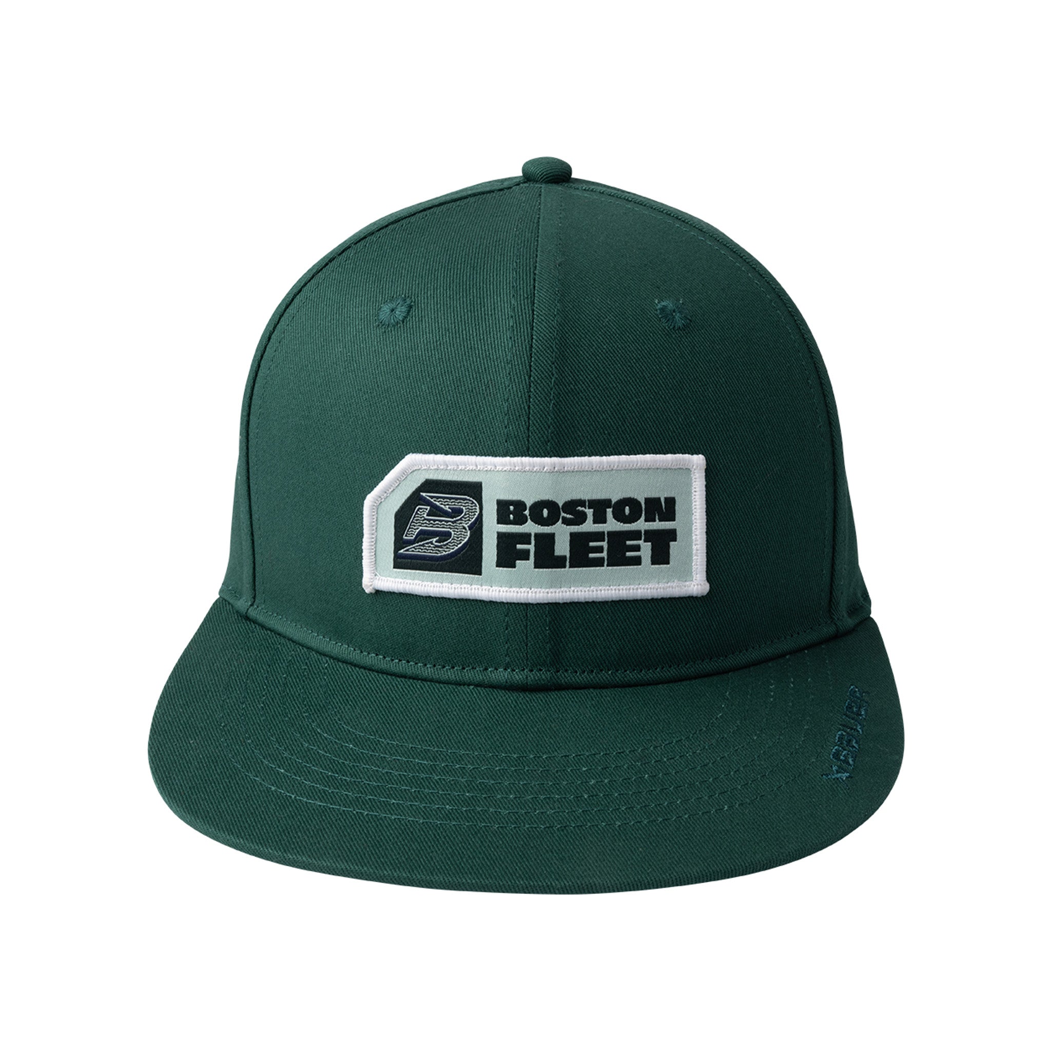 Adult Boston Fleet Bauer Flat Brim Snapback Hat - Hat in Green