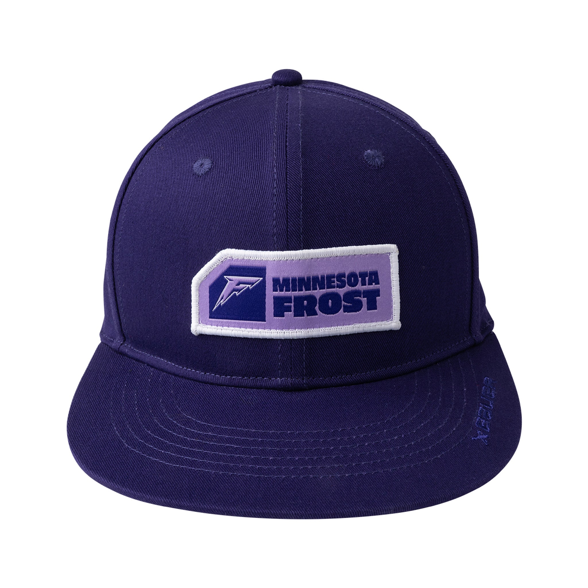 Adult Minnesota Frost Bauer Flat Brim Snapback Hat - Hat in Purple