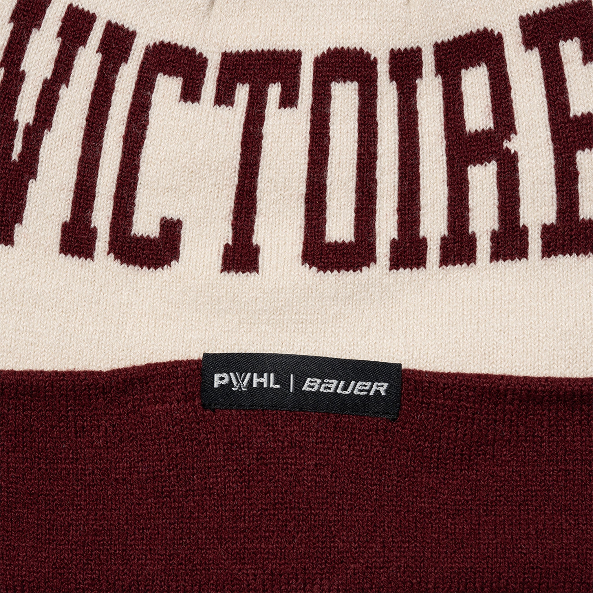Adult Montreal Victoire Bauer Knit Pom II - Hat in Maroon