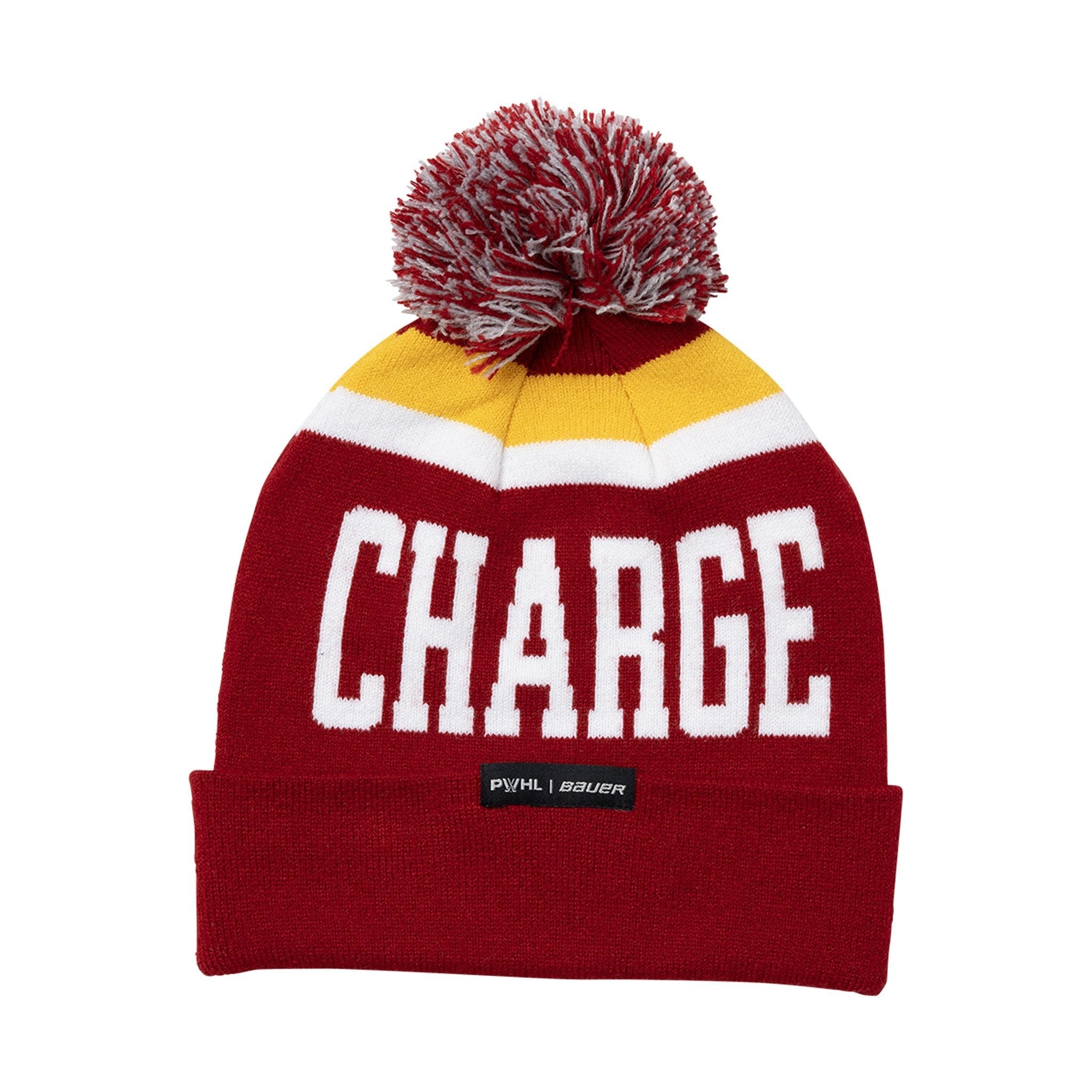 Adult Ottawa Charge Bauer Knit Pom II - Hat in Red