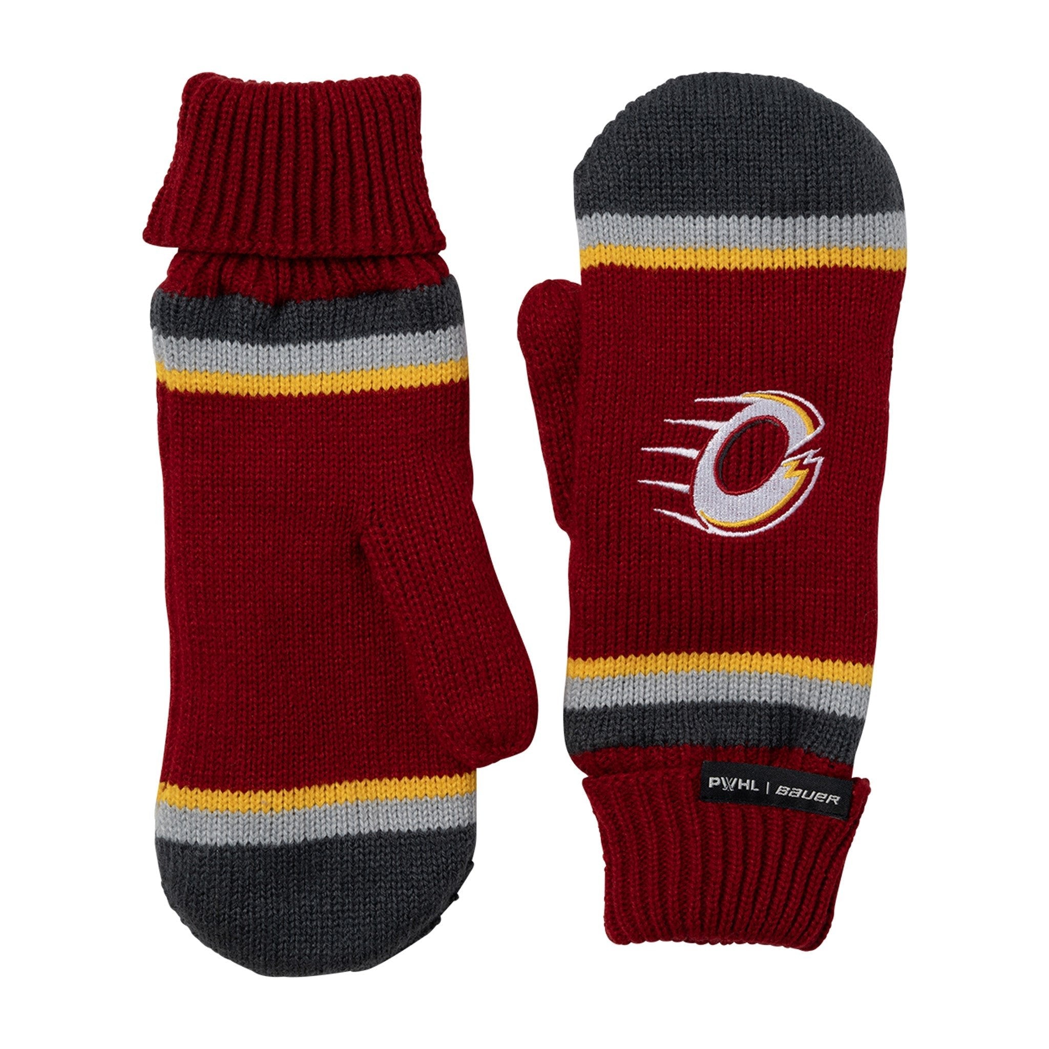 Adult Ottawa Charge Bauer Mittens - Mittens in Red
