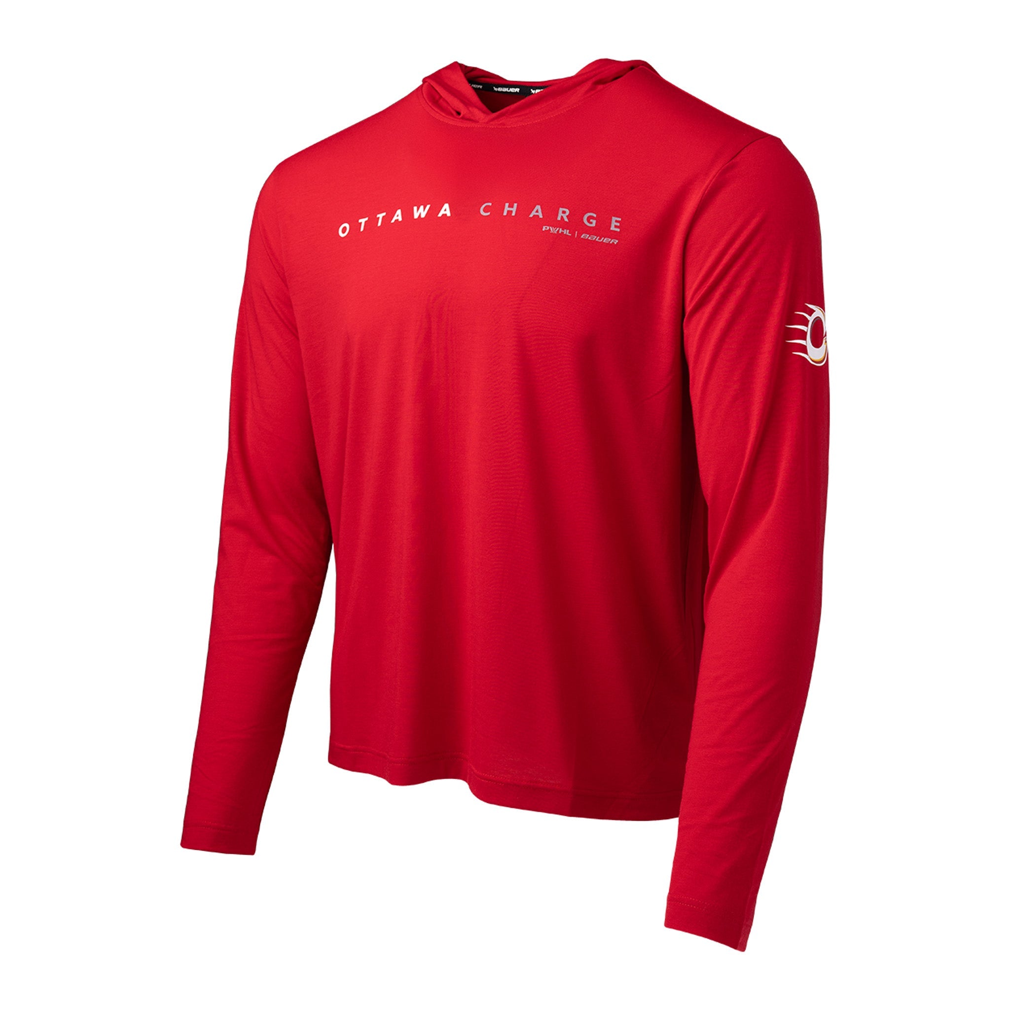 Adult Ottawa Charge Bauer Lightweight Hoodie - Hoodie in Red
