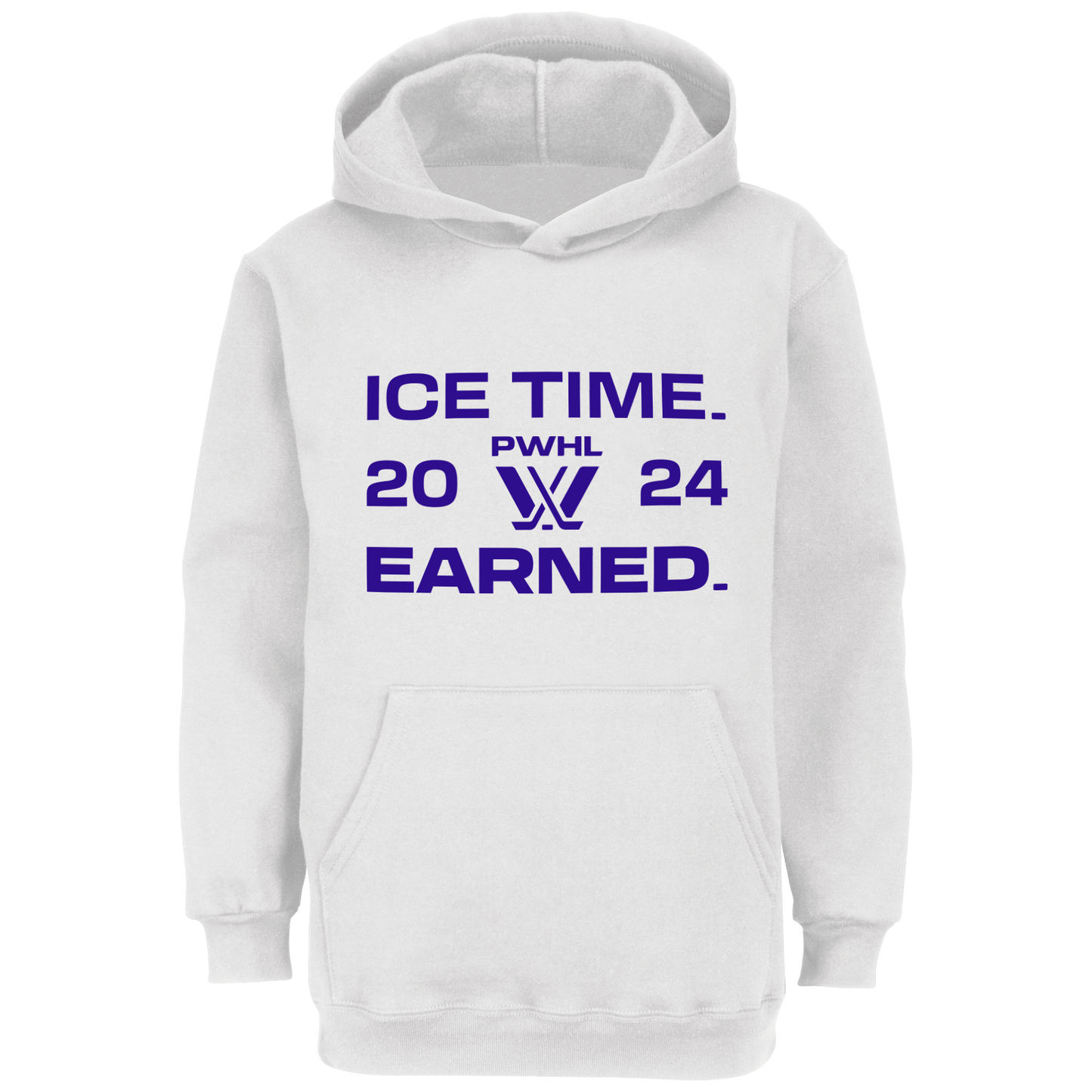 PWHL Ice Time Earned Youth Hoodie