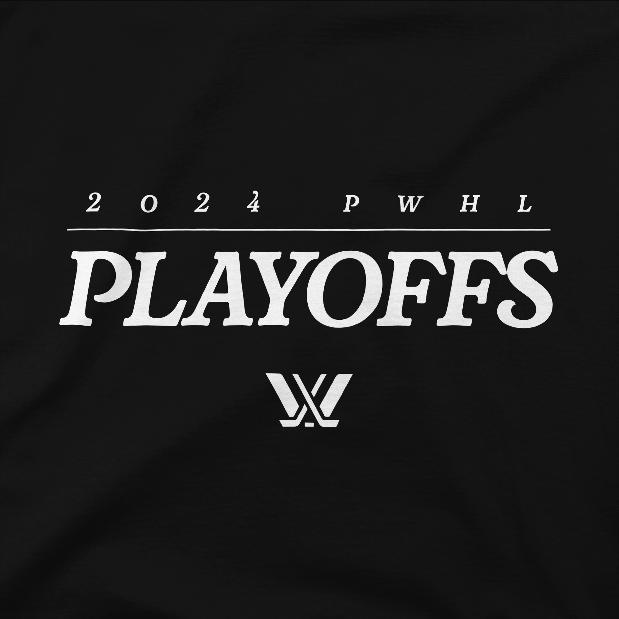 PWHL Playoffs Block Hoodie - Hoodie in Black