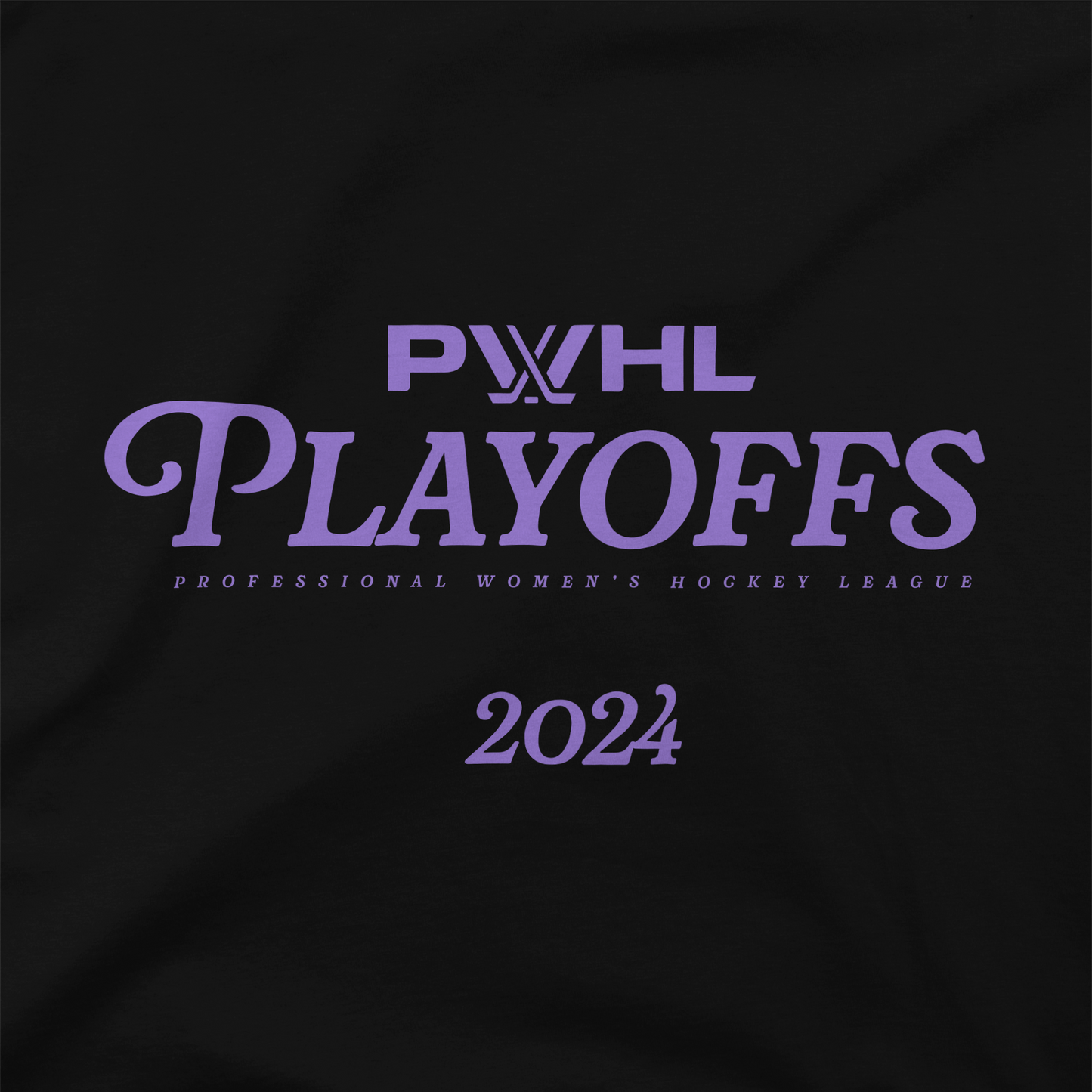 T-shirt noir PWHL Playoffs 2024