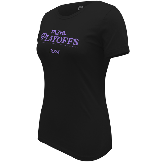 T-shirt noir PWHL Playoffs 2024