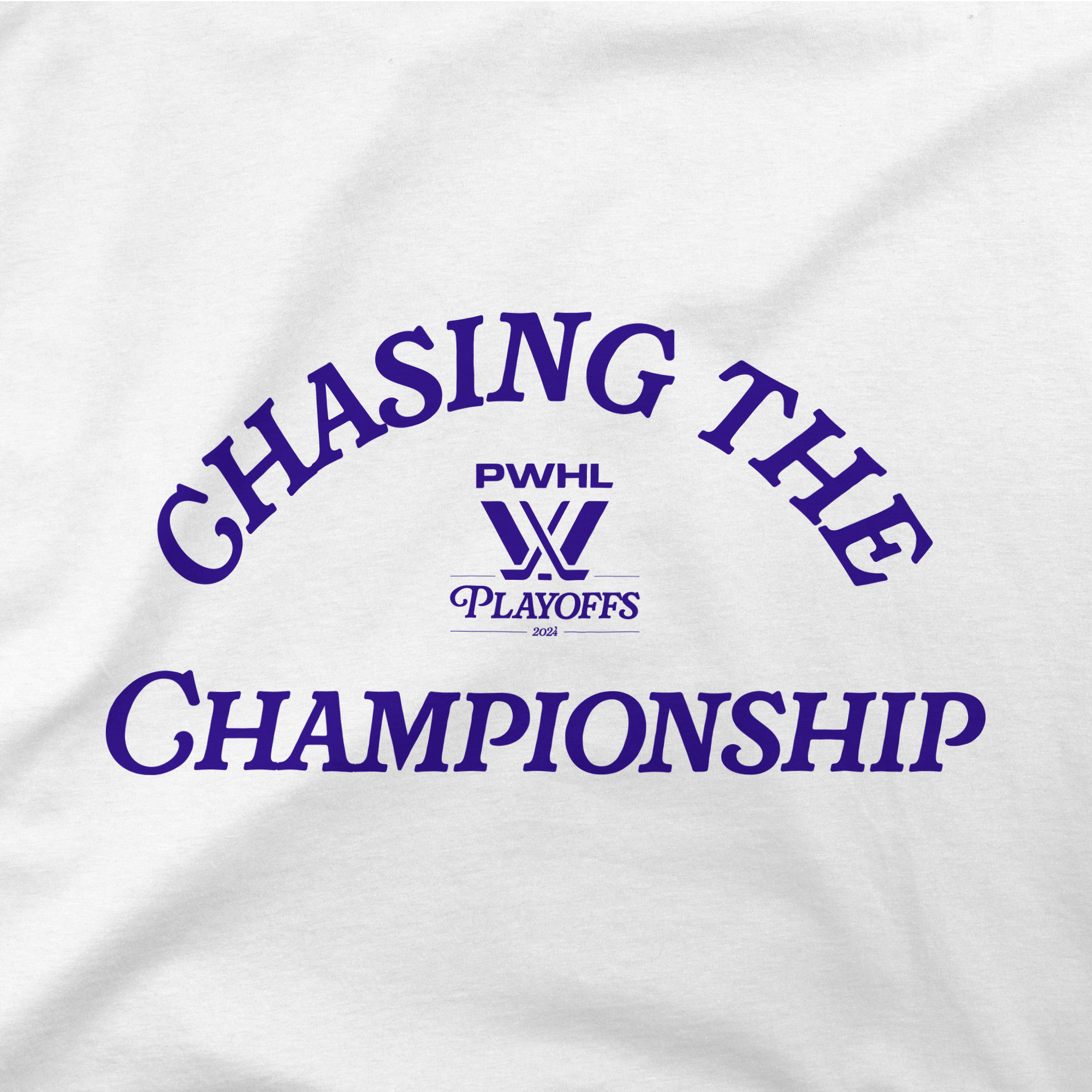 PWHL Playoffs Chasing the Championship Stadium Essentials T-Shirt - T-Shirt in White