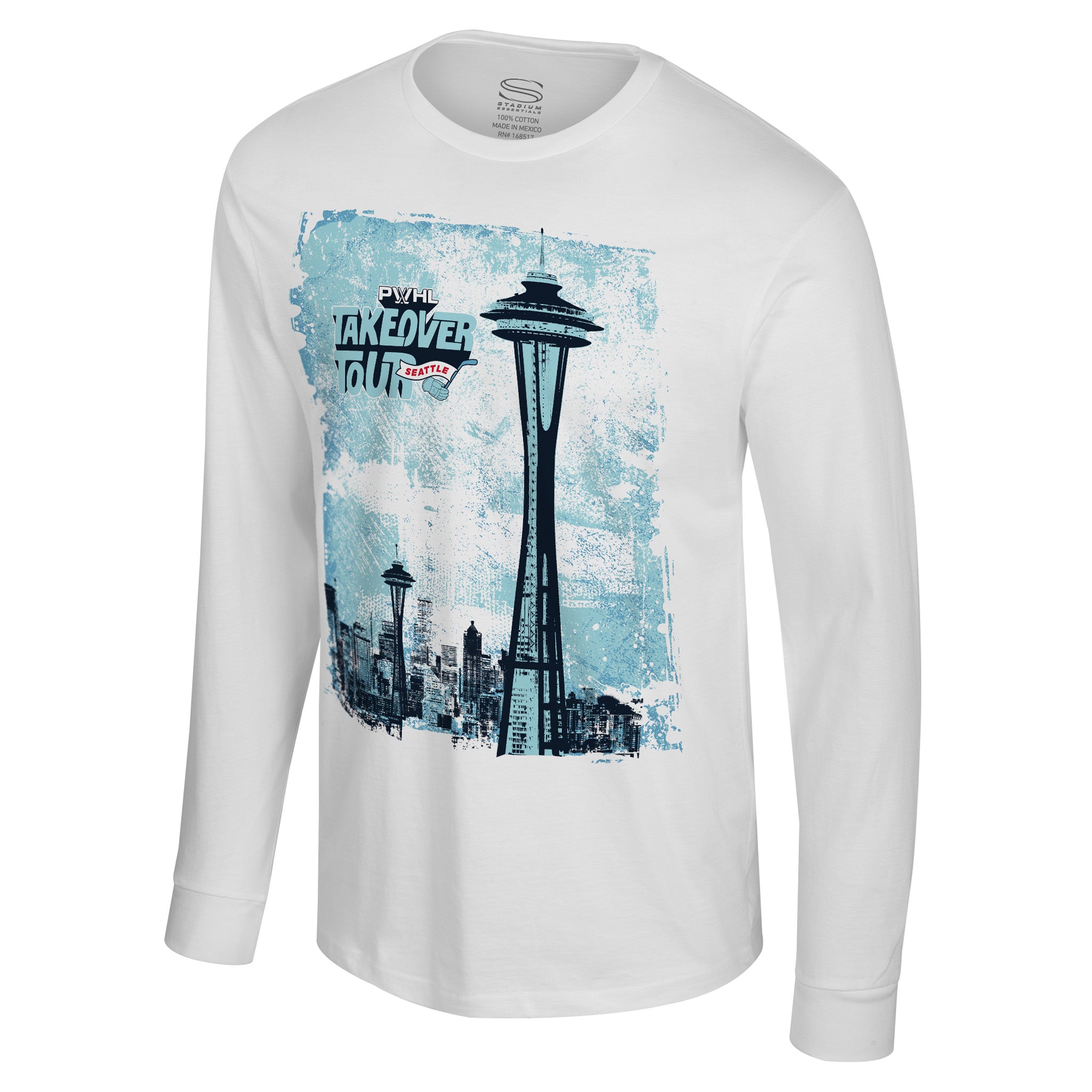 T-shirt à manches longues La Grande Tournée LPHF photo de Seattle pour adultes Stadium Essentials
