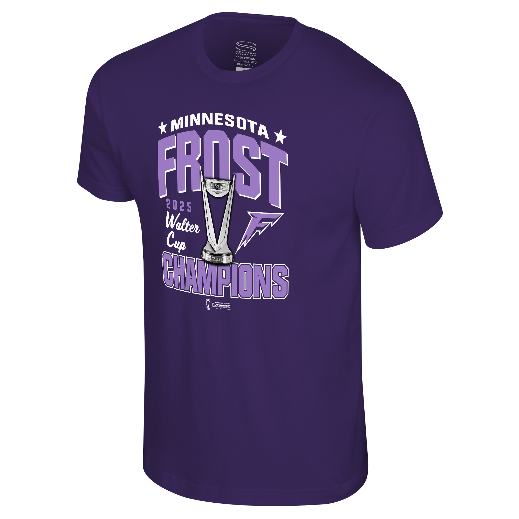 Minnesota Frost Adult Stadium Essentials Championship After Hours 25 T-Shirt - T-shirt in Purple