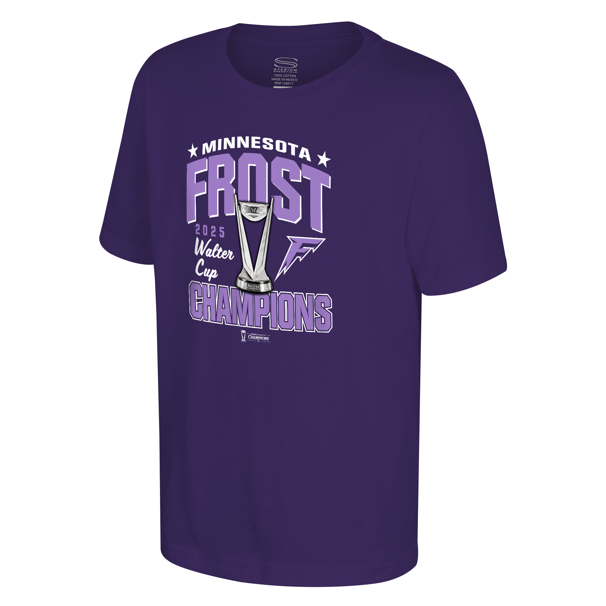 Minnesota Frost Youth Stadium Essentials Championship After Hours 25 T-Shirt - T-shirt in Purple