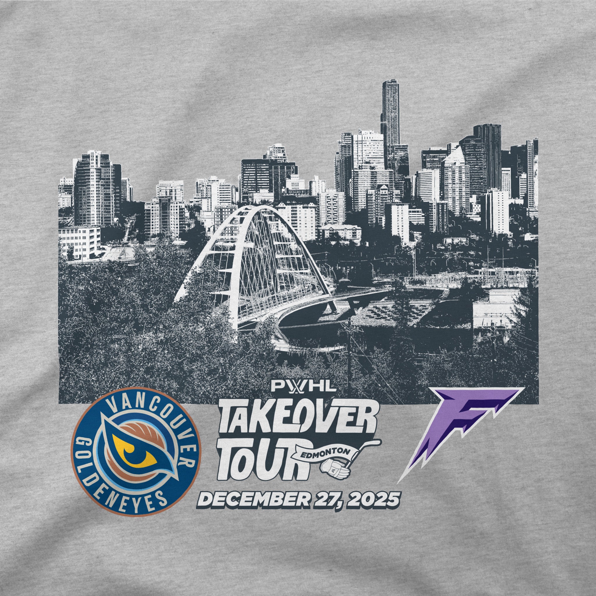 T-shirt Skyline Match Up La Grande Tournée LPHF à Edmonton pour adultes Stadium Essentials