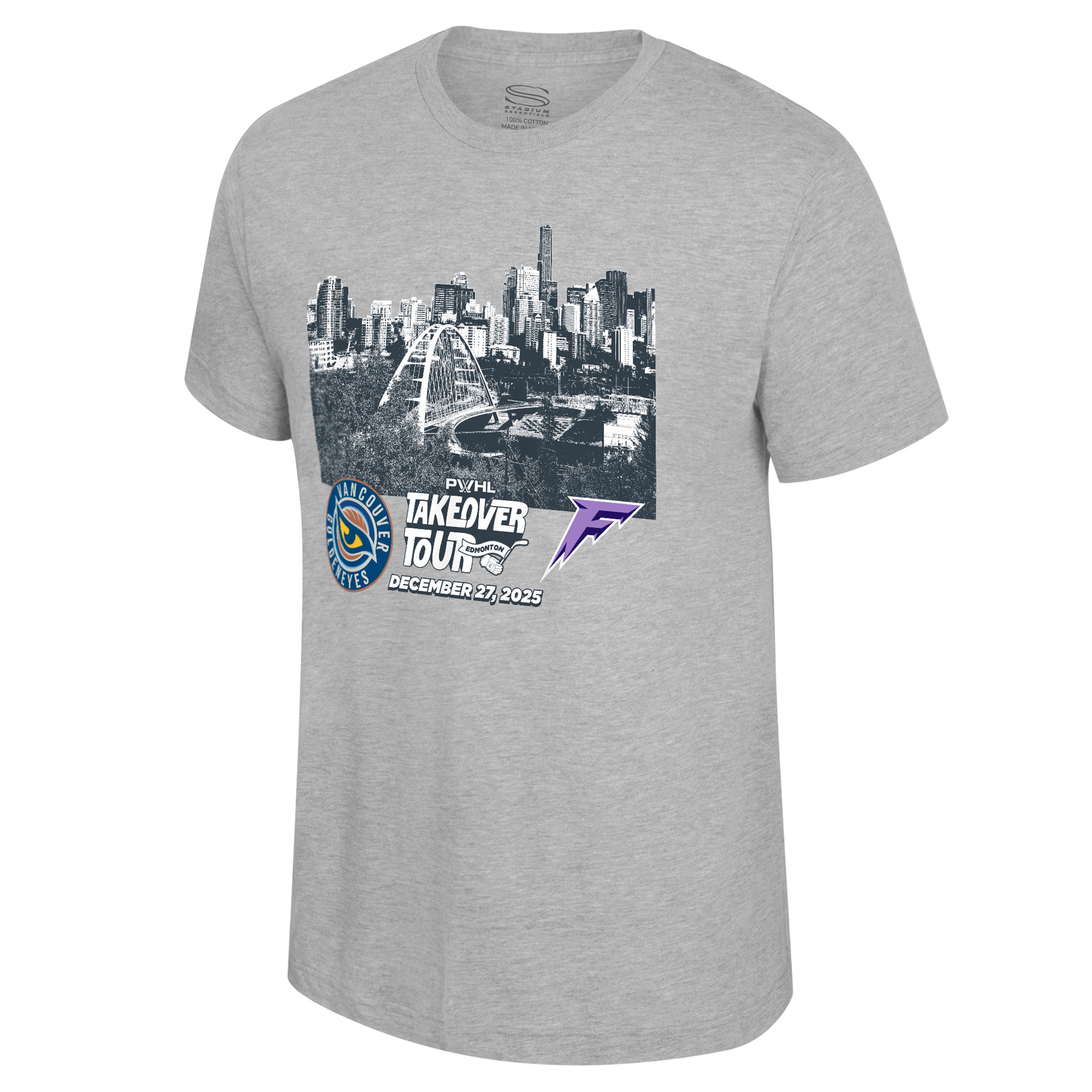 T-shirt Skyline Match Up La Grande Tournée LPHF à Edmonton pour adultes Stadium Essentials