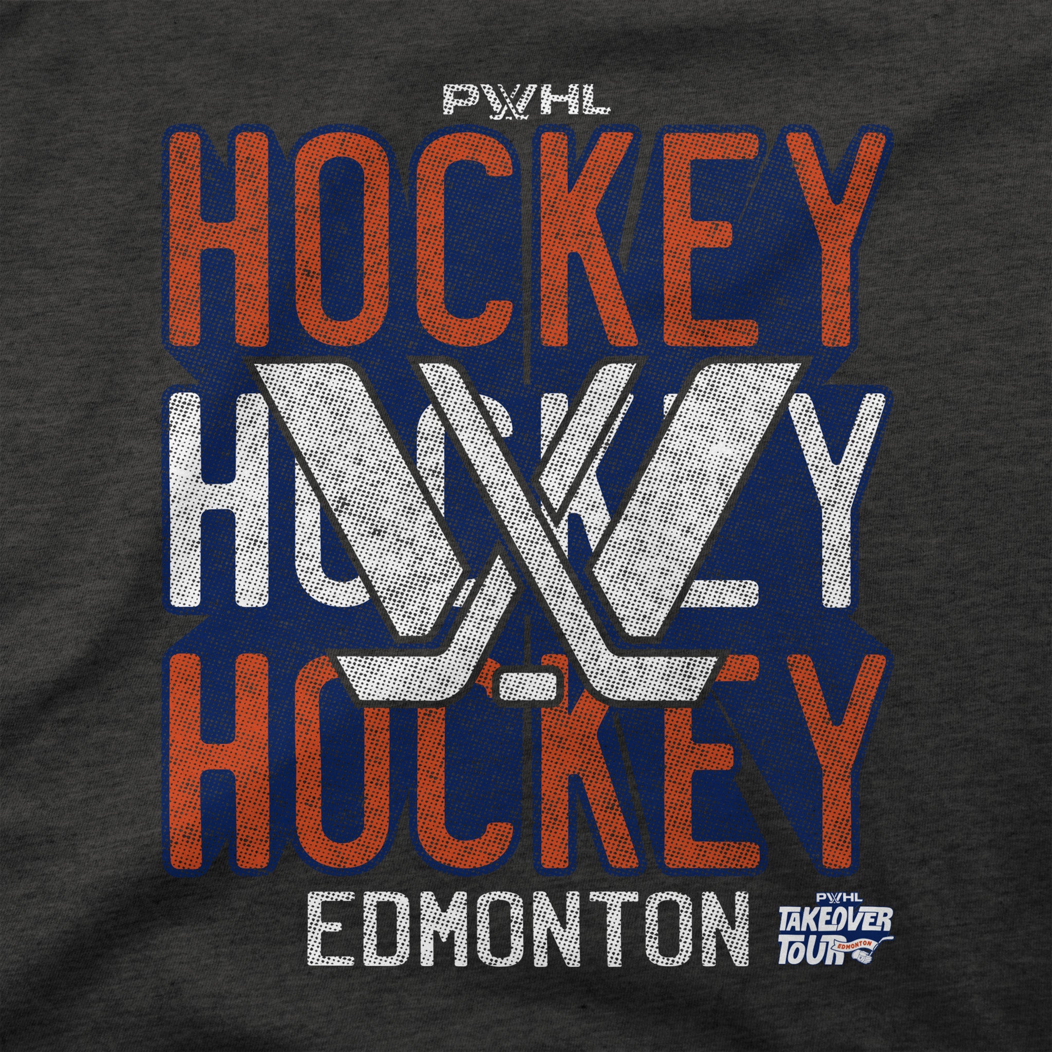 Chandail à col rond Step Up La Grande Tournée LPHF à Edmonton pour adultes Stadium Essentials