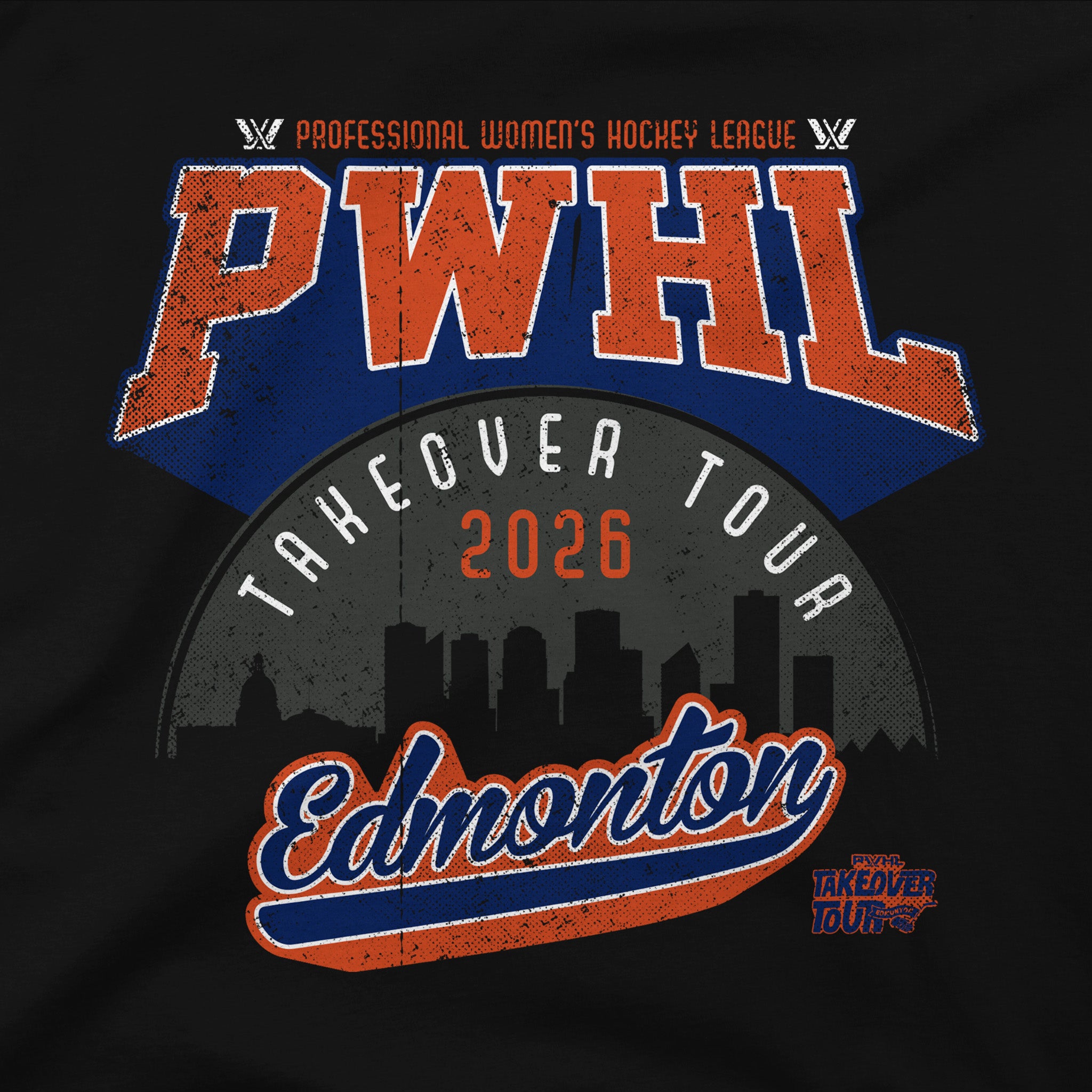 PWHL Adult Stadium Essentials Edmonton Takeover Tour Miles Ahead Long Sleeve T-Shirt