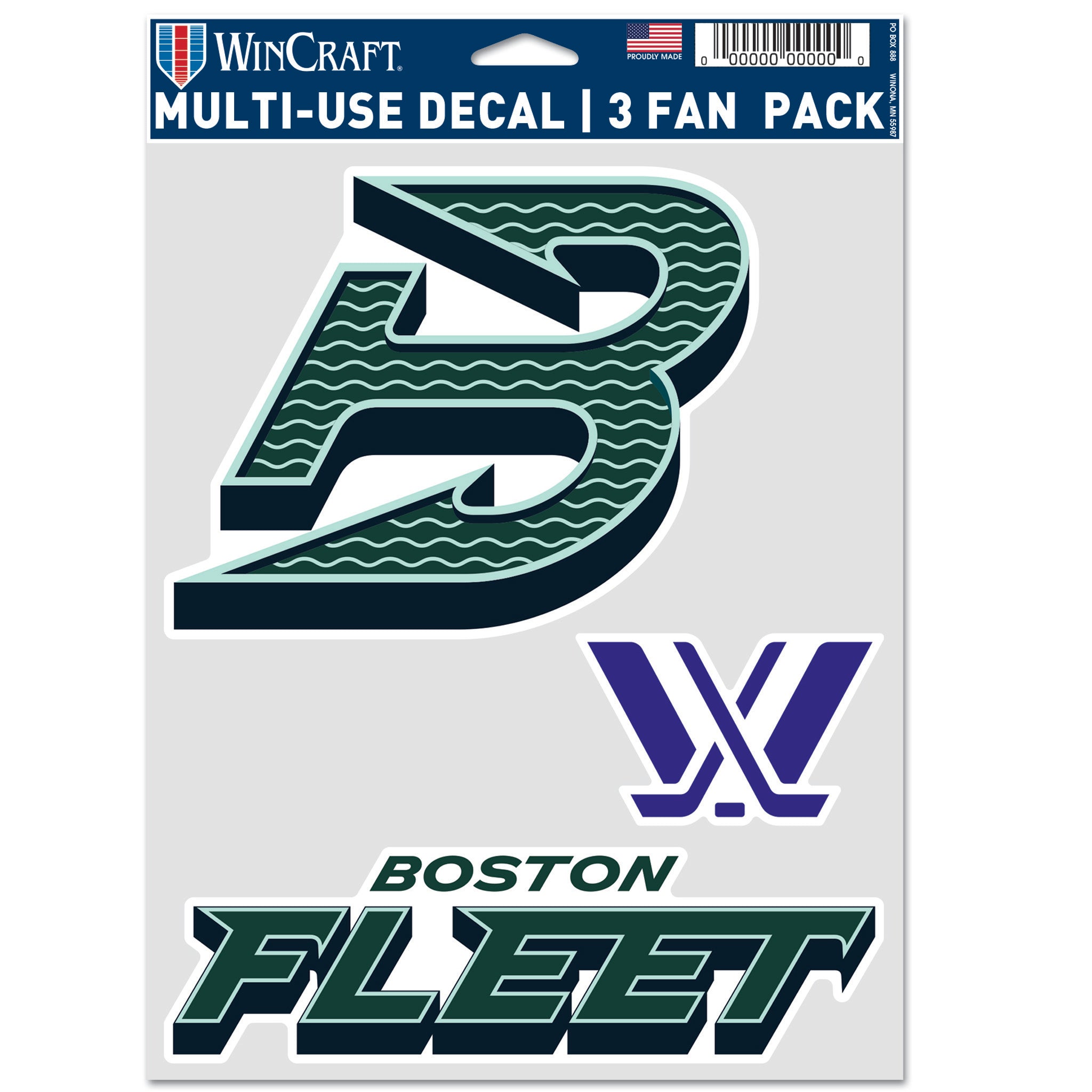 Boston Fleet Decal 3 - Pack - Decal in