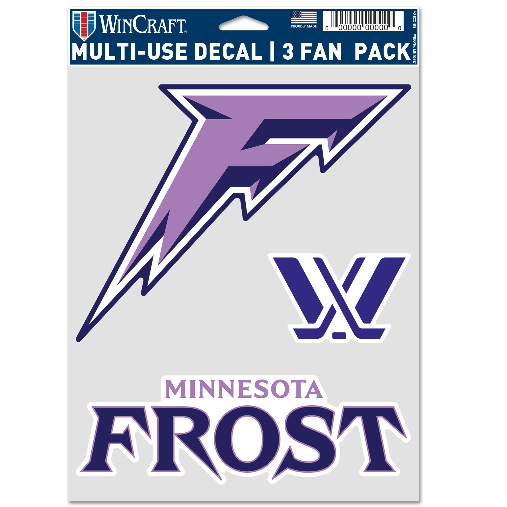 Minnesota Frost Decal 3 - Pack - Decal in