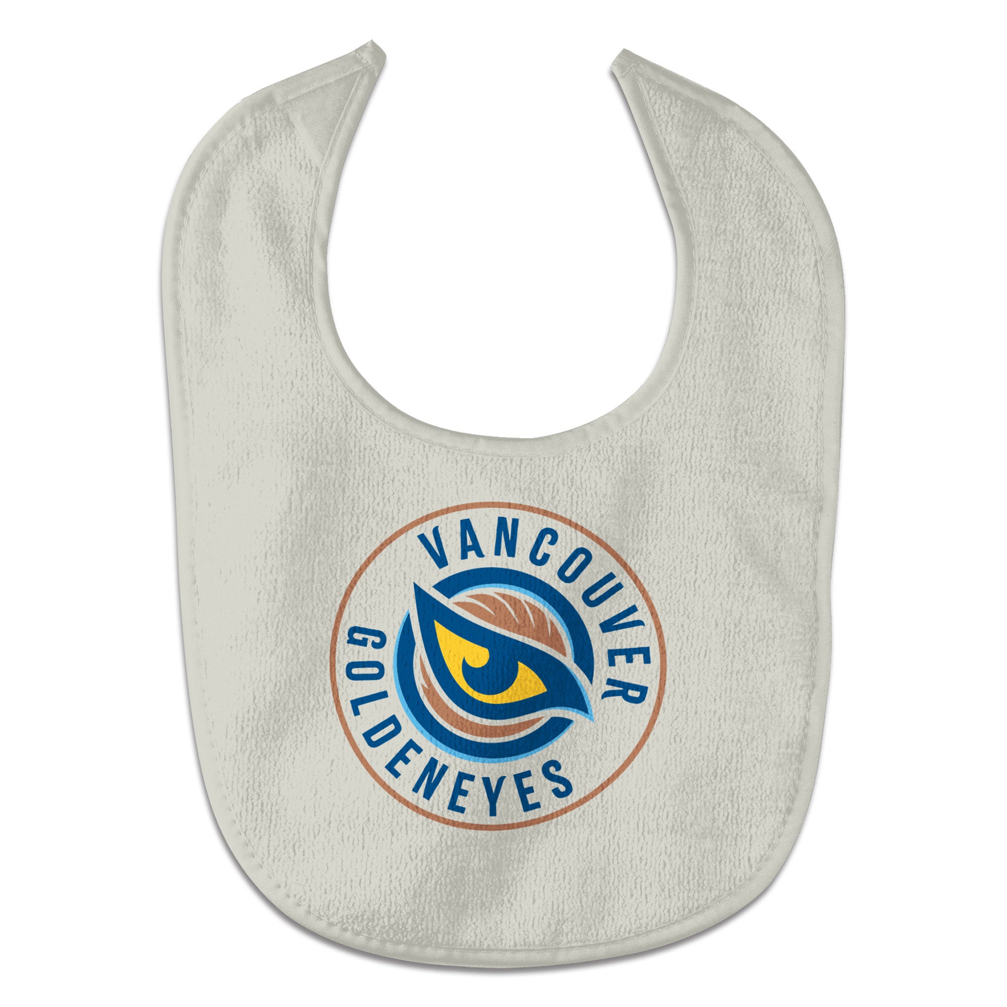 Vancouver Goldeneyes Baby Bib - Baby Bib in