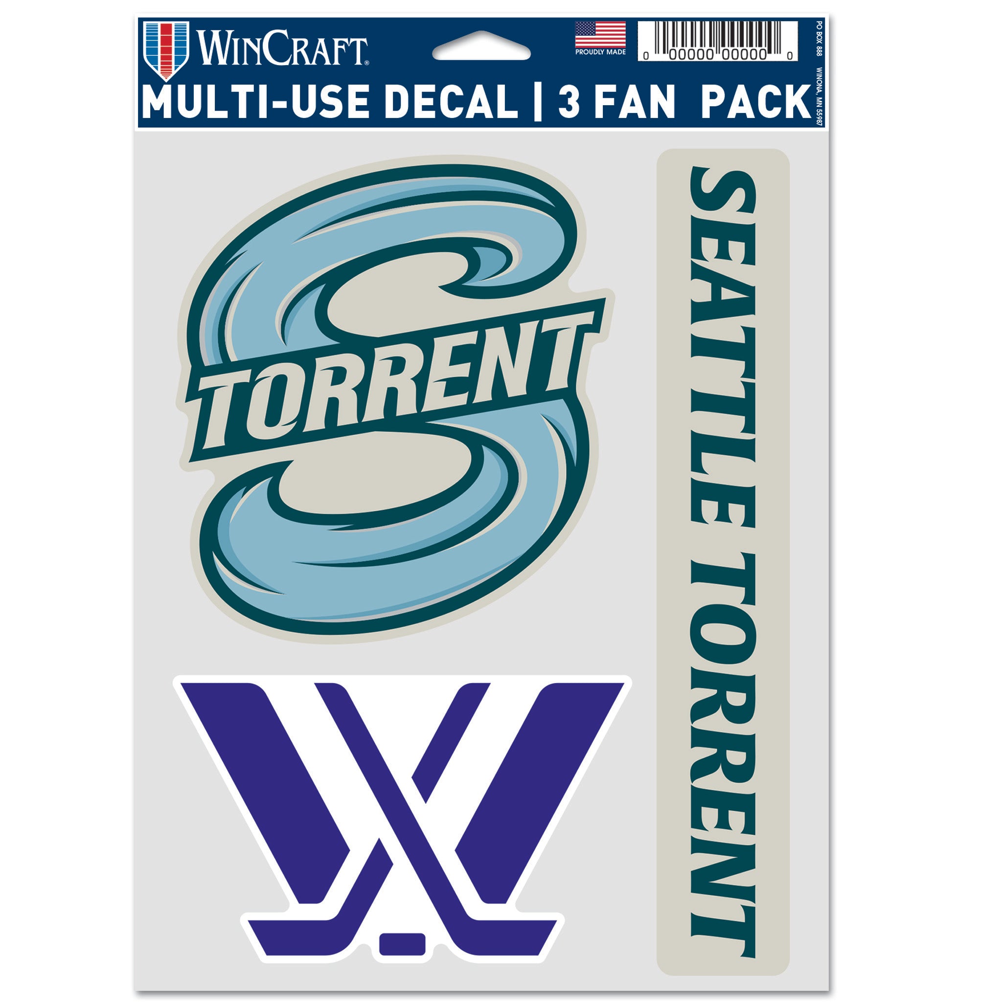 Seattle Torrent Decal 3 - Pack - Decal in