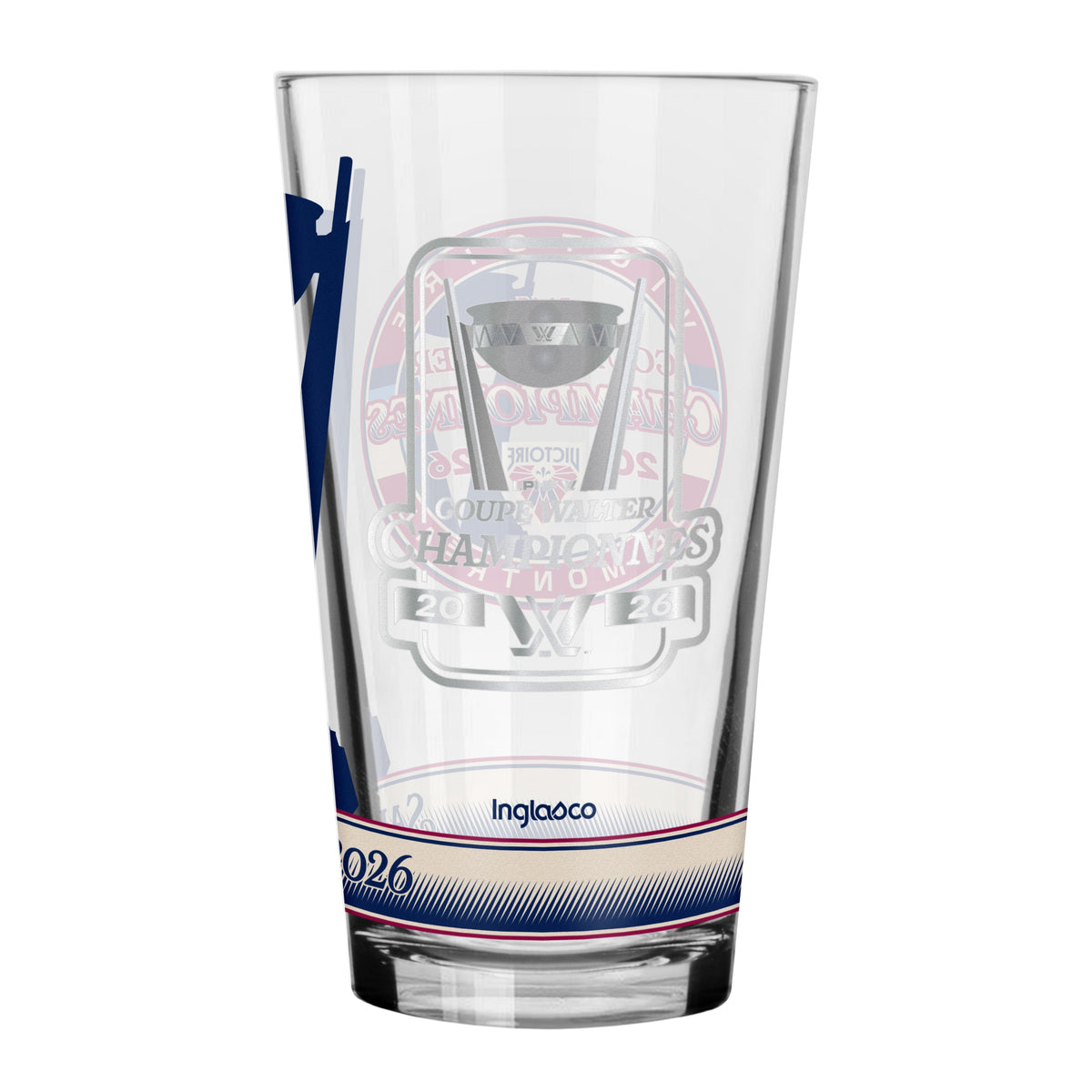 Montreal Victoire 2026 16 OZ Mixing Glass - Walter Cup Champs - Drinkware in