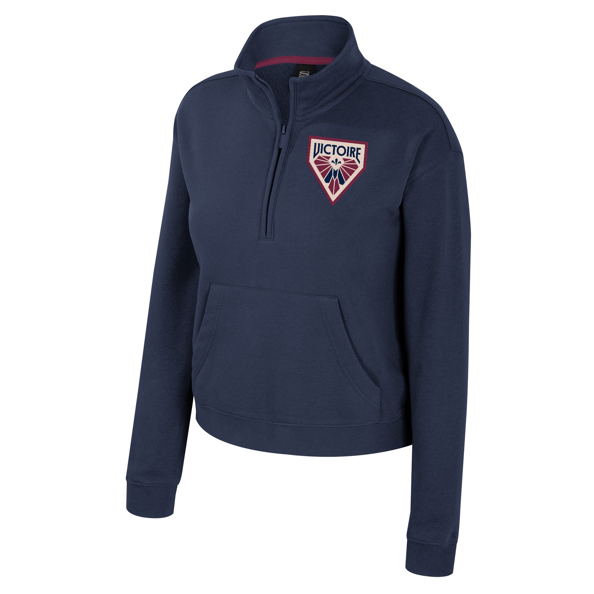 Women's Montreal Victoire Stadium Essentials Varsity Manager 1/2 Zip Fleece - Jacket in S