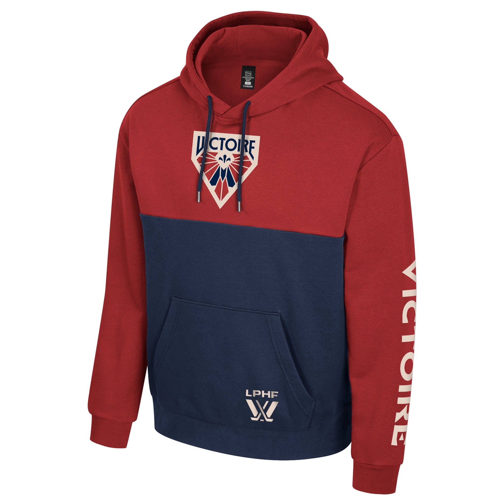 Montreal Victoire Adult Stadium Essentials Baseline 2 Hoodie - Hoodie in Maroon