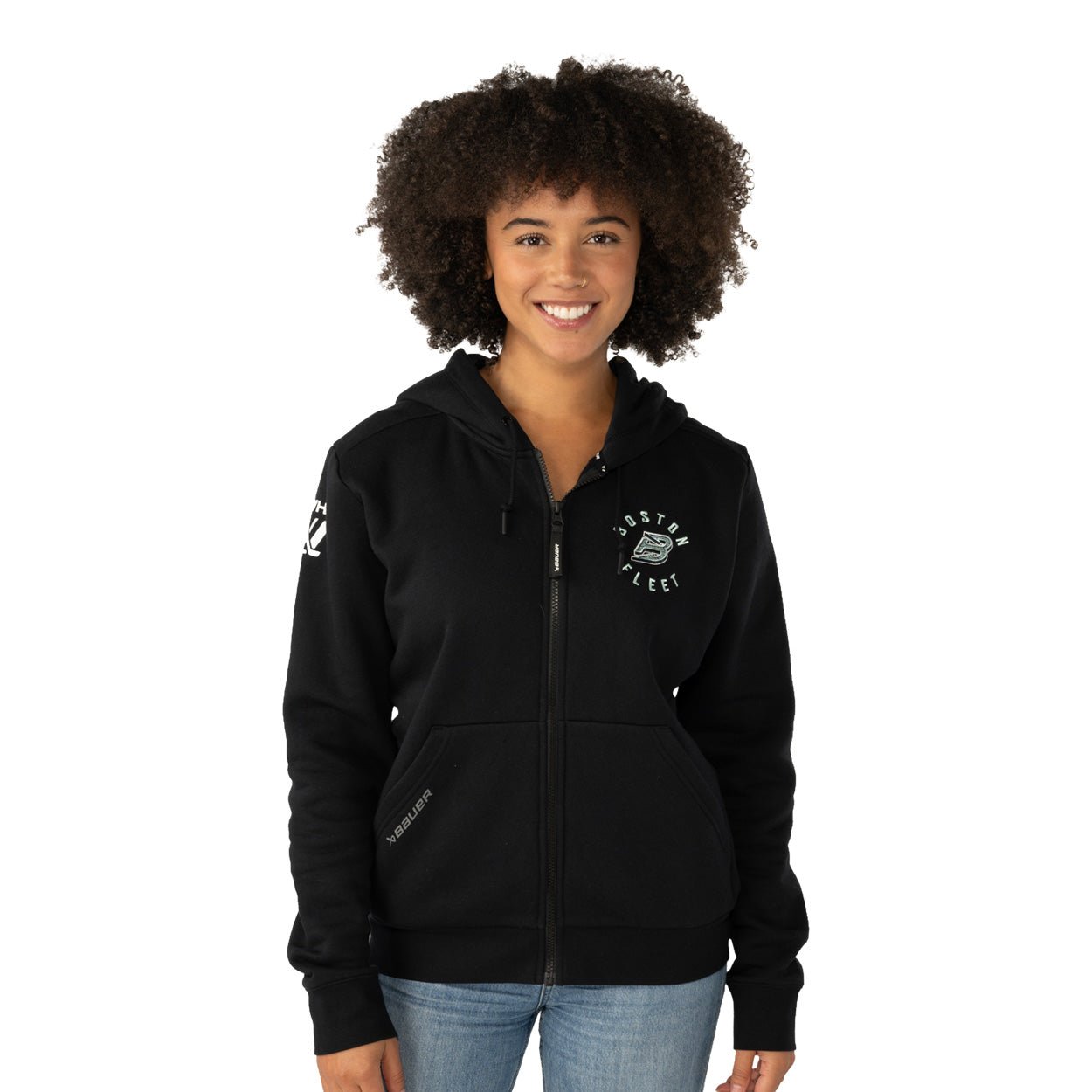Boston Fleet Women's Bauer Full Zip Ultimate Hoodie - Hoodie in XS