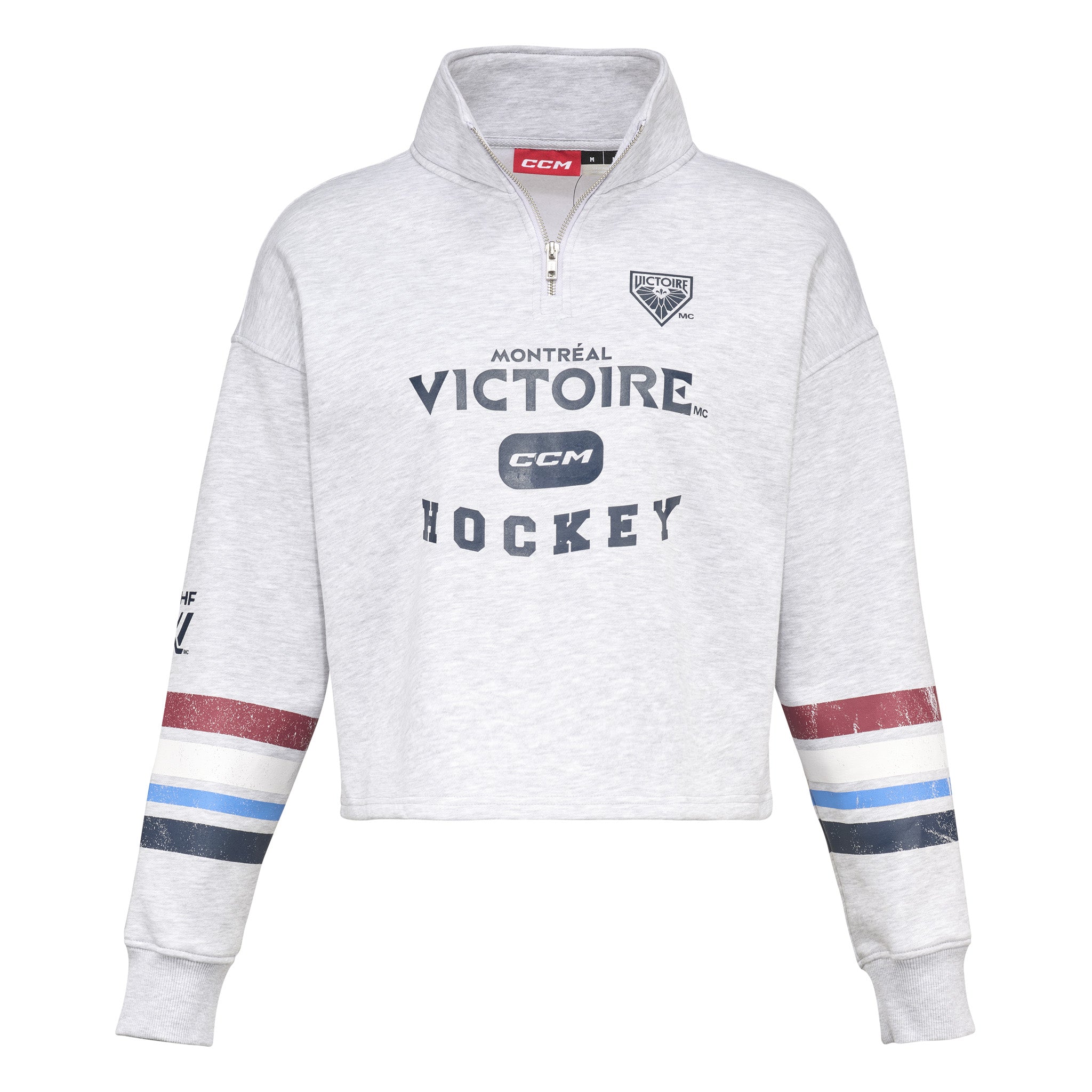Women's Montreal Victoire CCM Varsity Quarter Zip - Crewneck in S