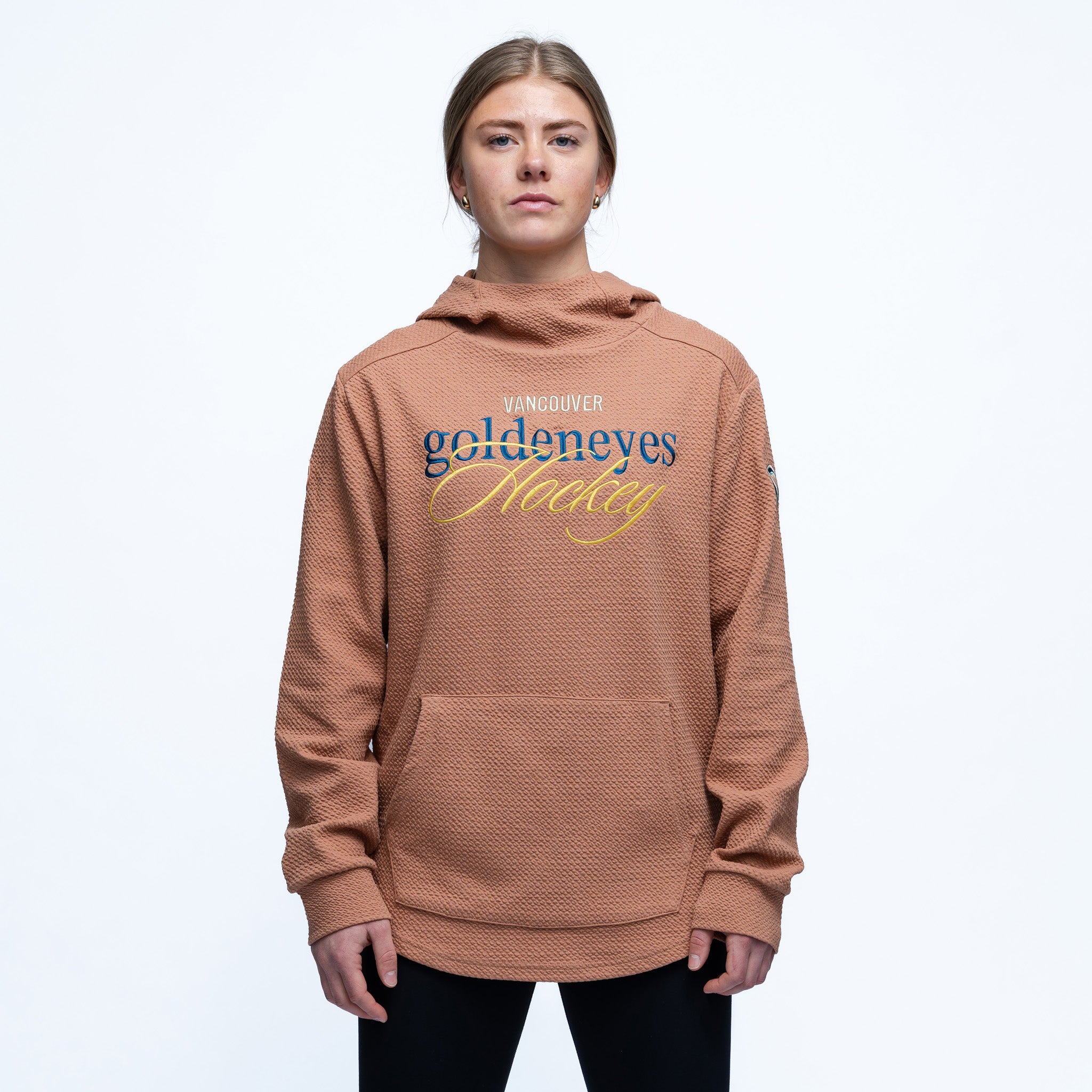 Adult Vancouver Goldeneyes Royalty Waffle Hoodie - Hoodie in XS