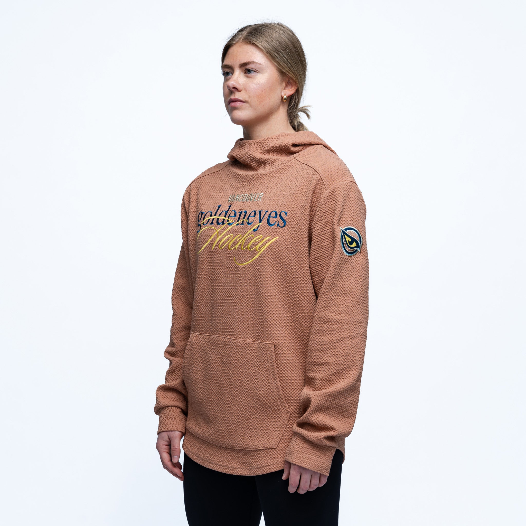 Adult Vancouver Goldeneyes Royalty Waffle Hoodie - Hoodie in XS