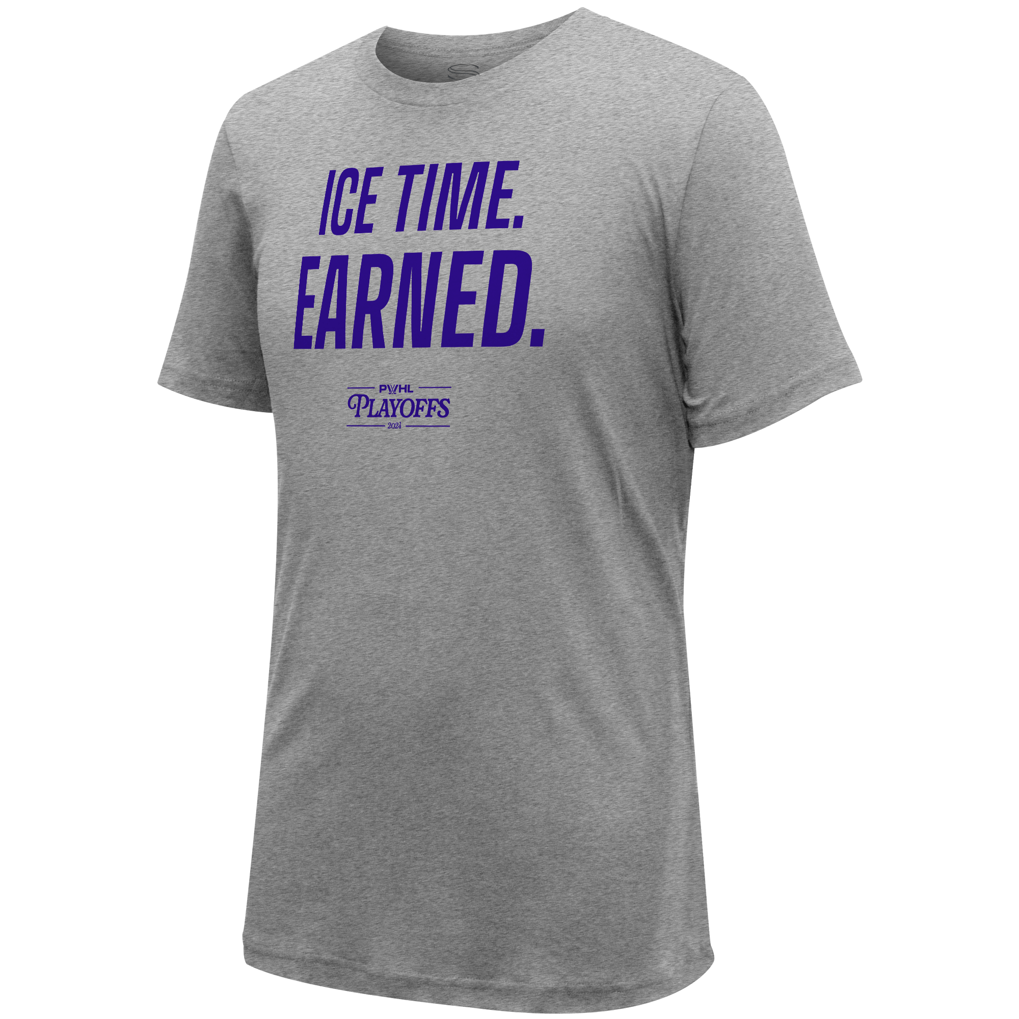 PWHL Playoffs Ice Time Earned T-Shirt - T-Shirt in Grey