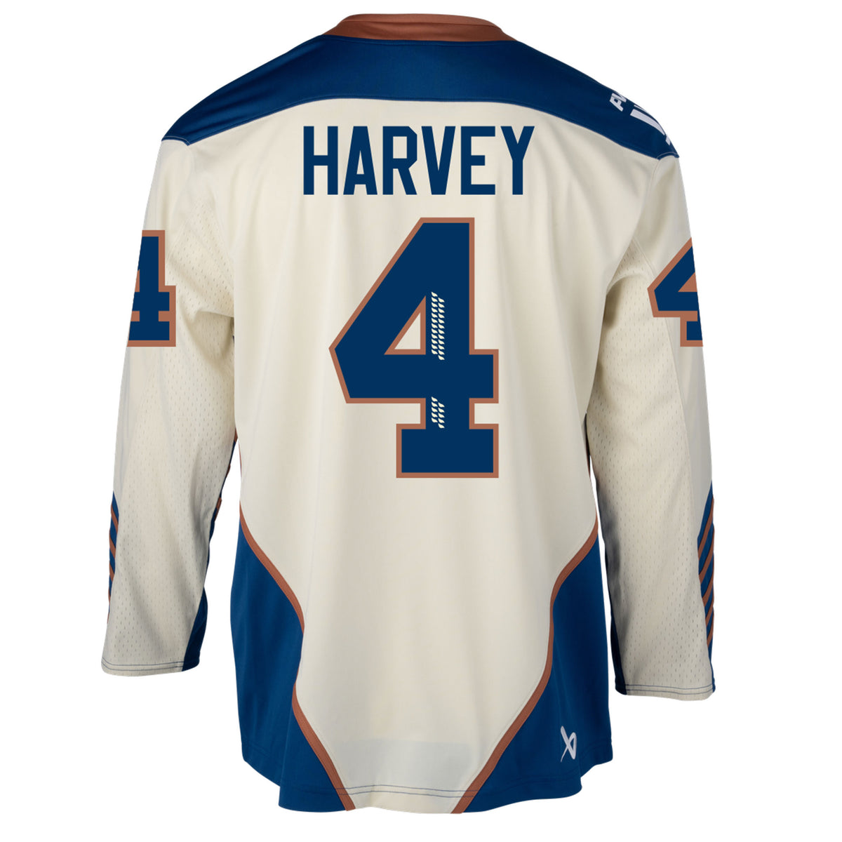 Adult Caroline Harvey #4 Vancouver Goldeneyes Bauer Replica Away Jersey - Jersey in S