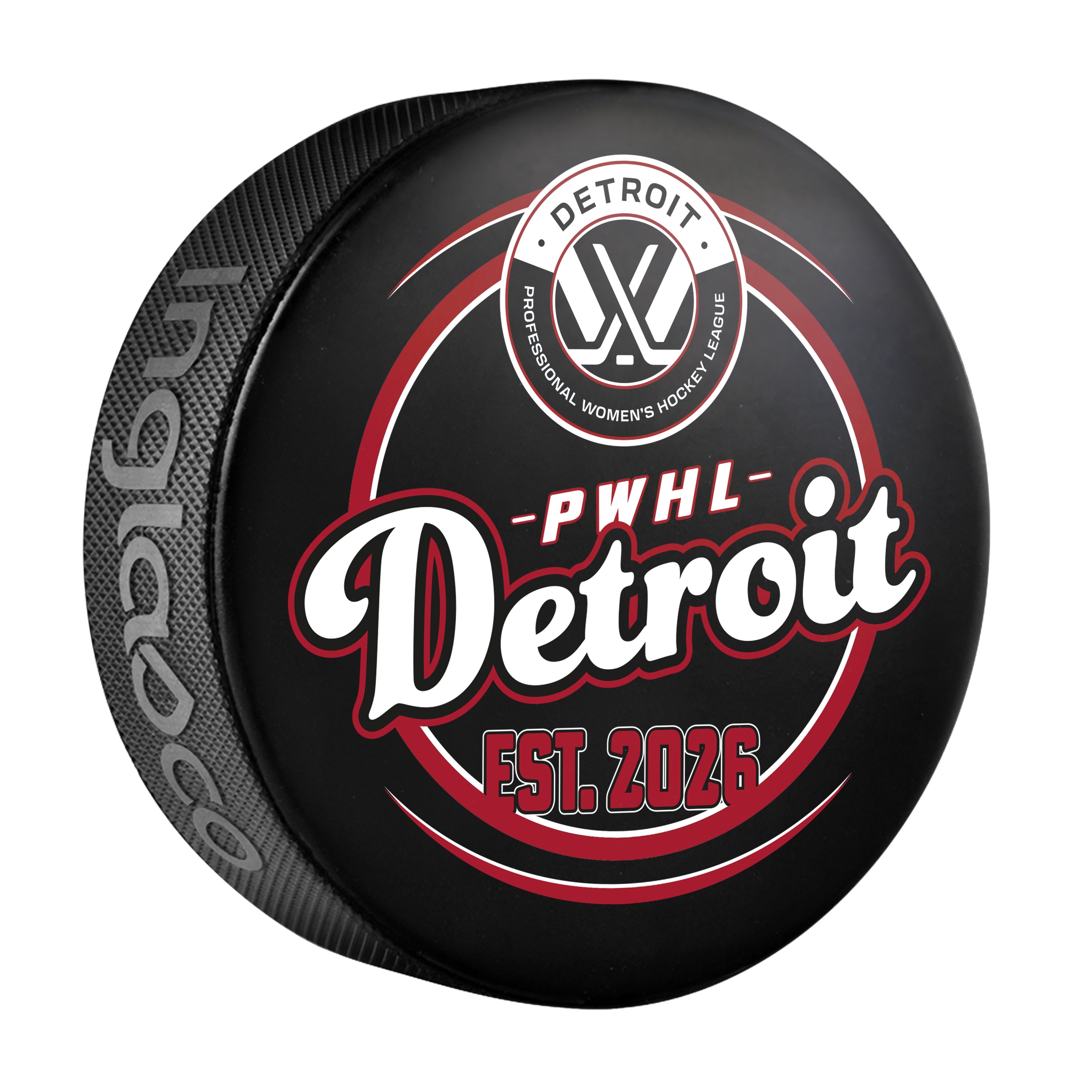 PWHL Detroit Inaugural Puck - Puck in