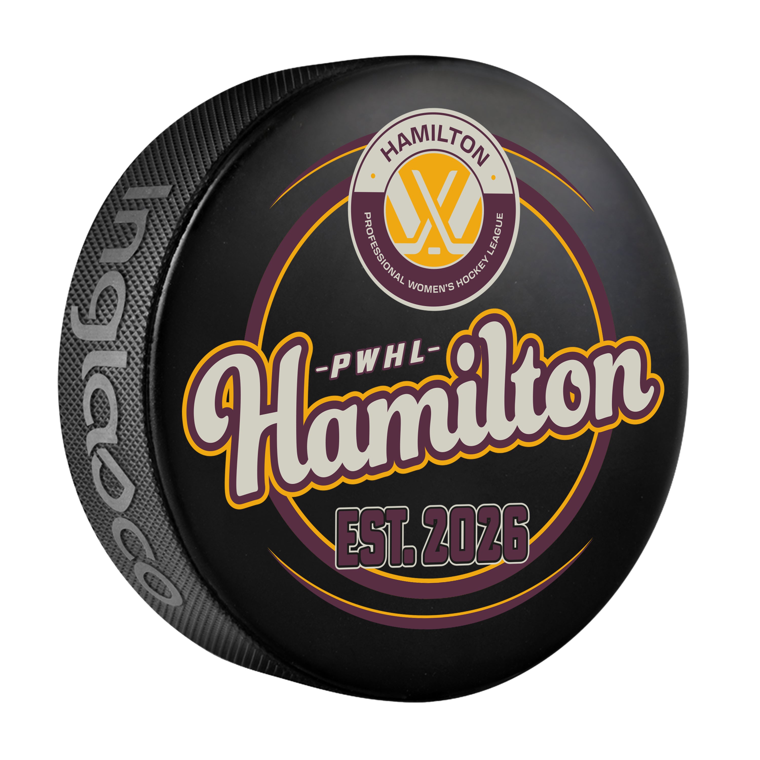PWHL Hamilton Inaugural Puck - Puck in