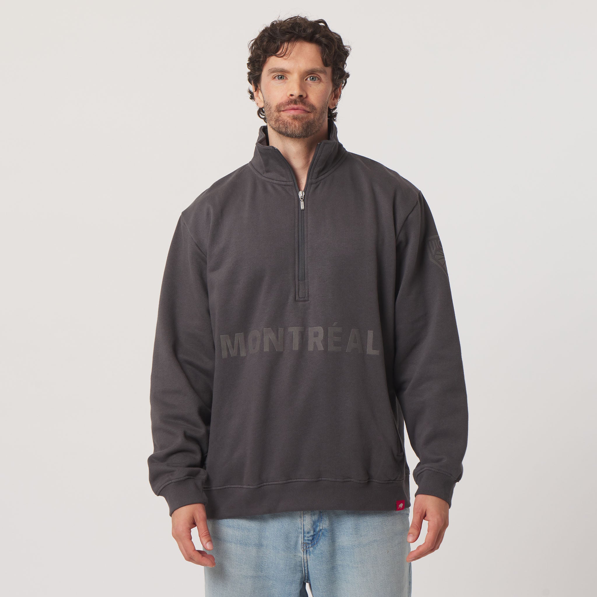 Adult Montreal Victoire Sportiqe Tonal Sainz Quarter Zip - Quarter Zip in S