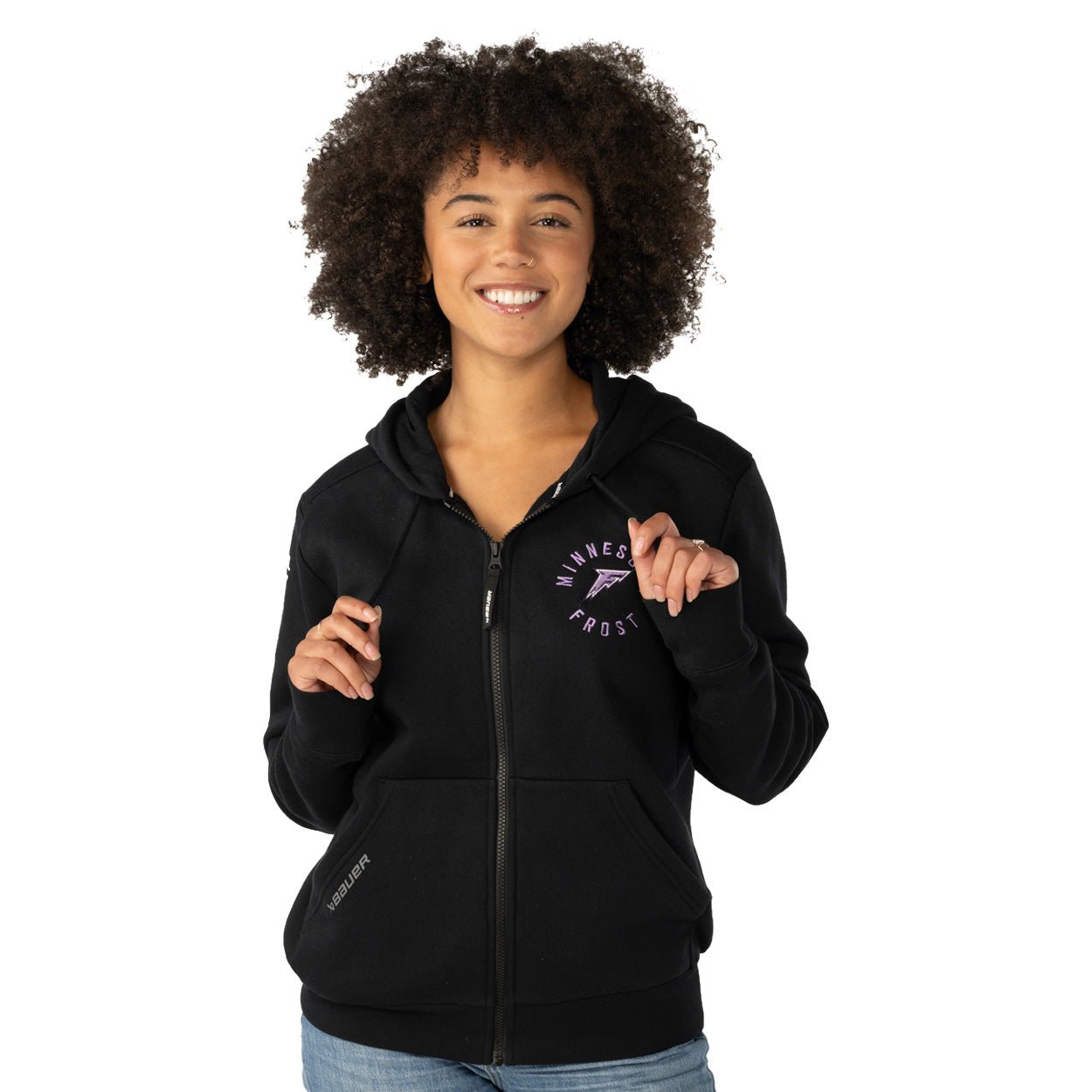 Minnesota Frost Women's Bauer Full Zip Ultimate Hoodie - Hoodie in XS