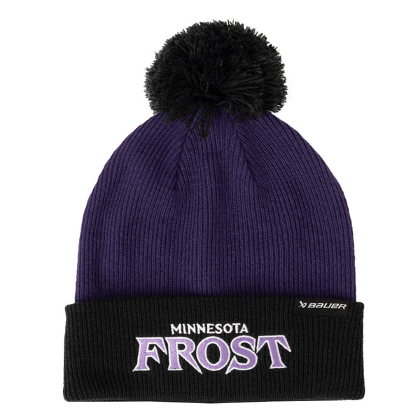 Tuque à pompon en tricot adulte Bauer Minnesota Frost