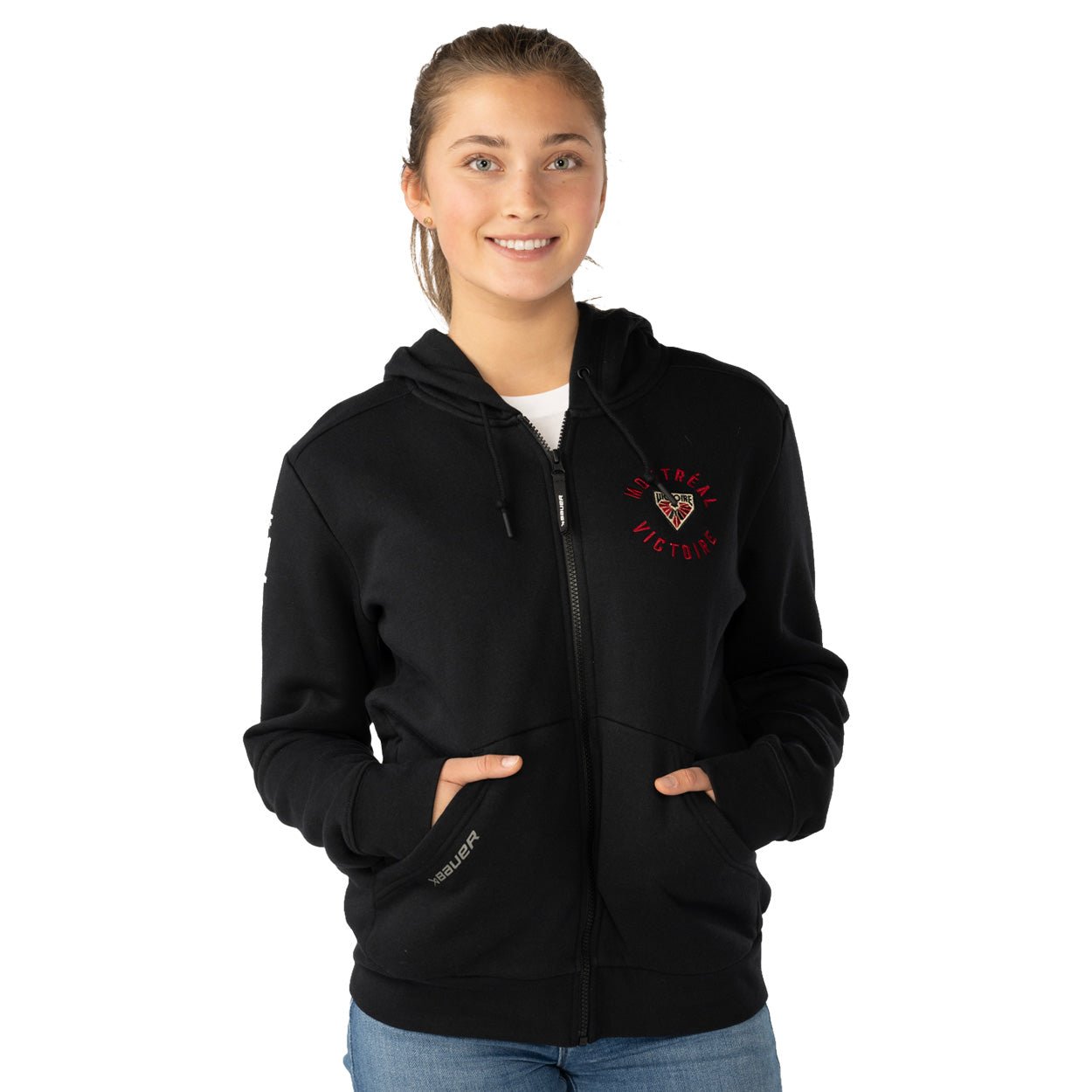 Montreal Victoire Women's Bauer Full Zip Ultimate Hoodie - Hoodie in XS