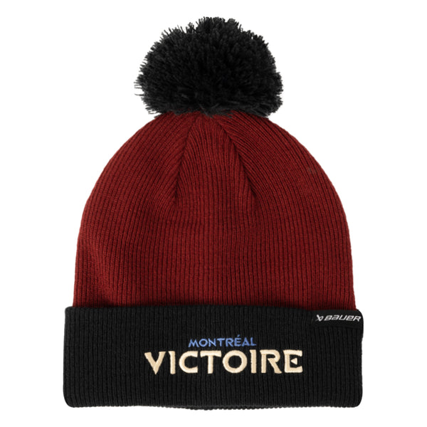 Tuque à pompon en tricot adulte Bauer Victoire de Montréal