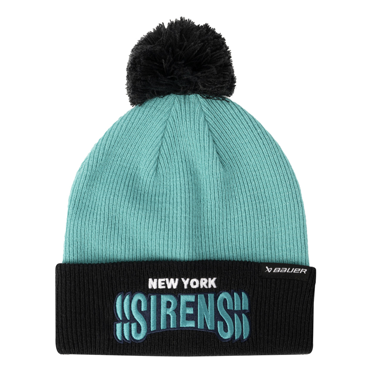 Tuque à pompon en tricot adulte Bauer New York Sirens