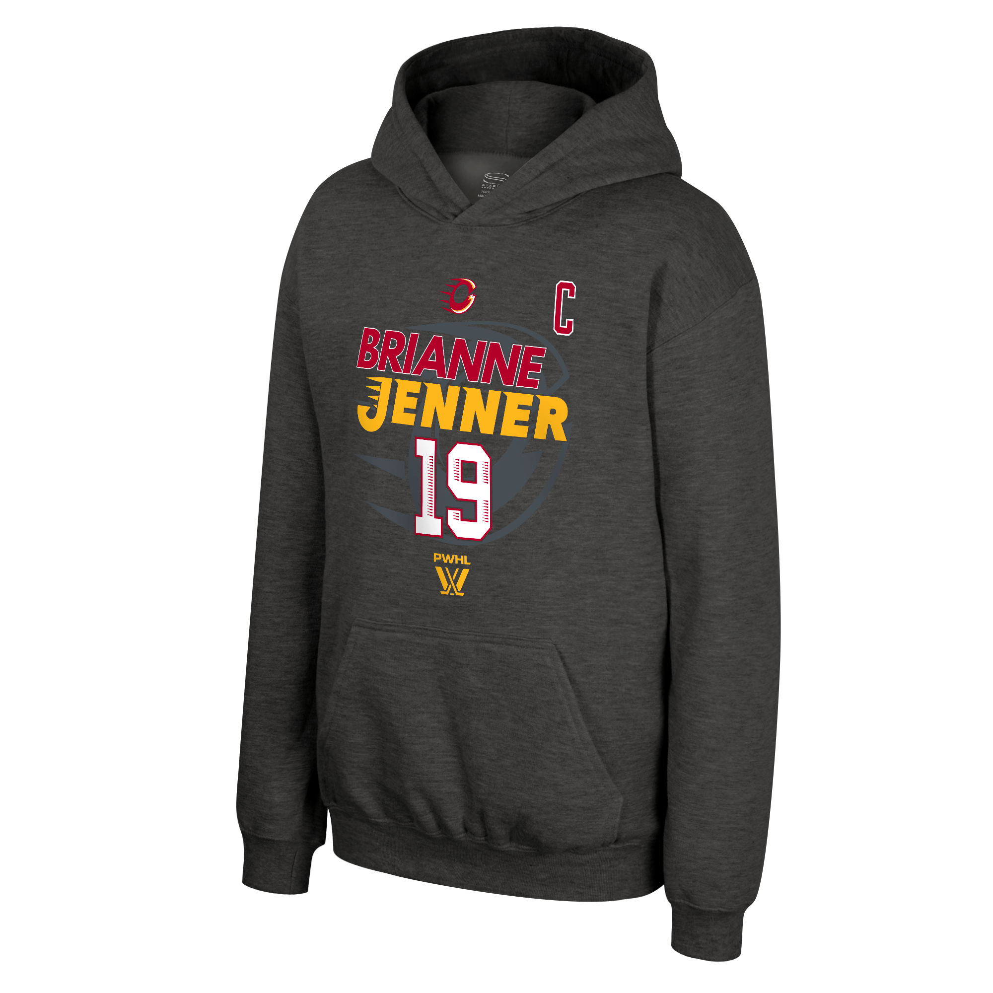 Ottawa Charge Youth Stadium Essentials Brianne Jenner 19 Hoodie - Hoodie in Charcoal